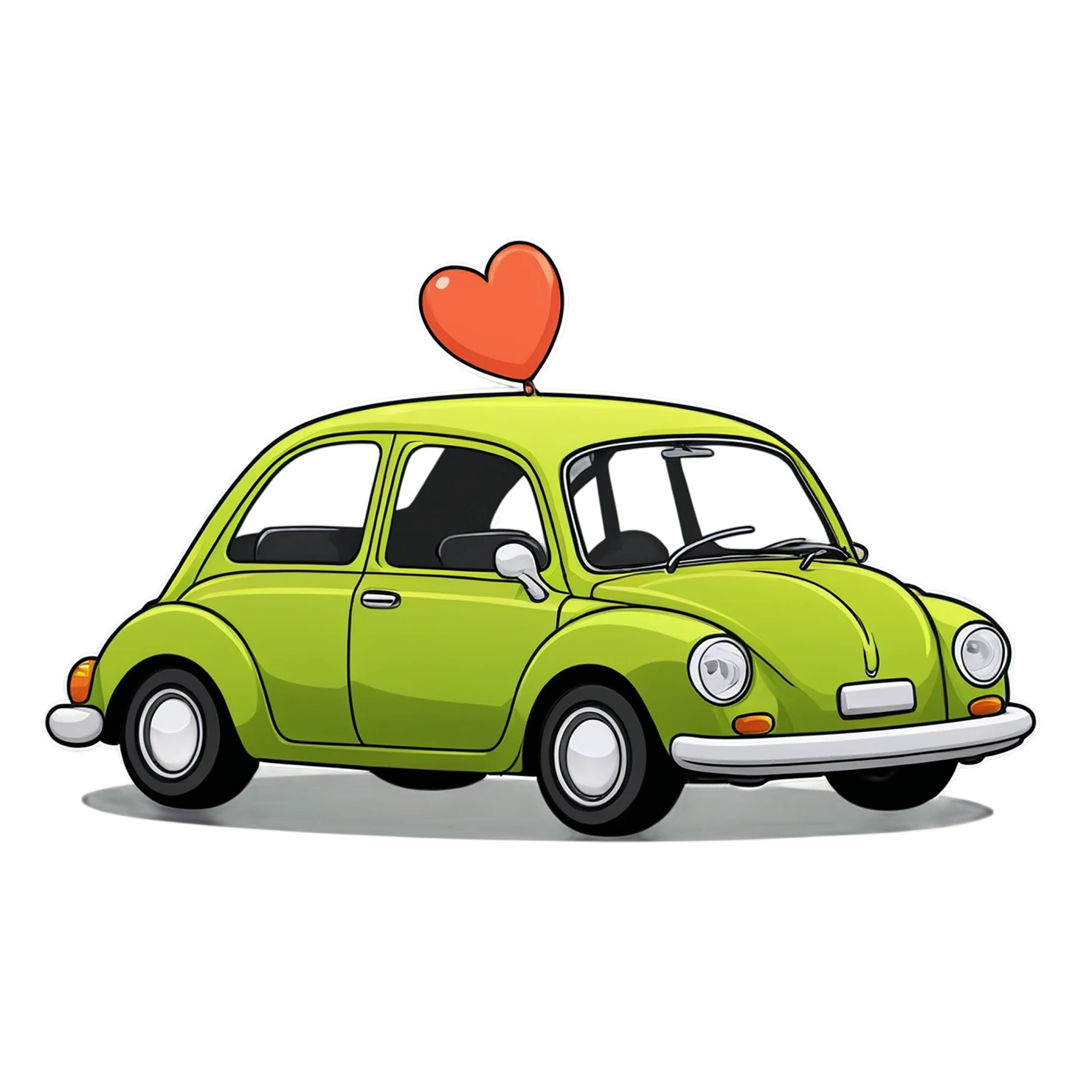 Car Cute sticker isolated on transparent background #14080