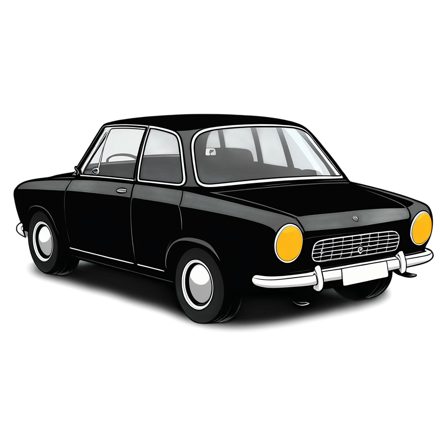 Car Cute sticker isolated on transparent background #14082