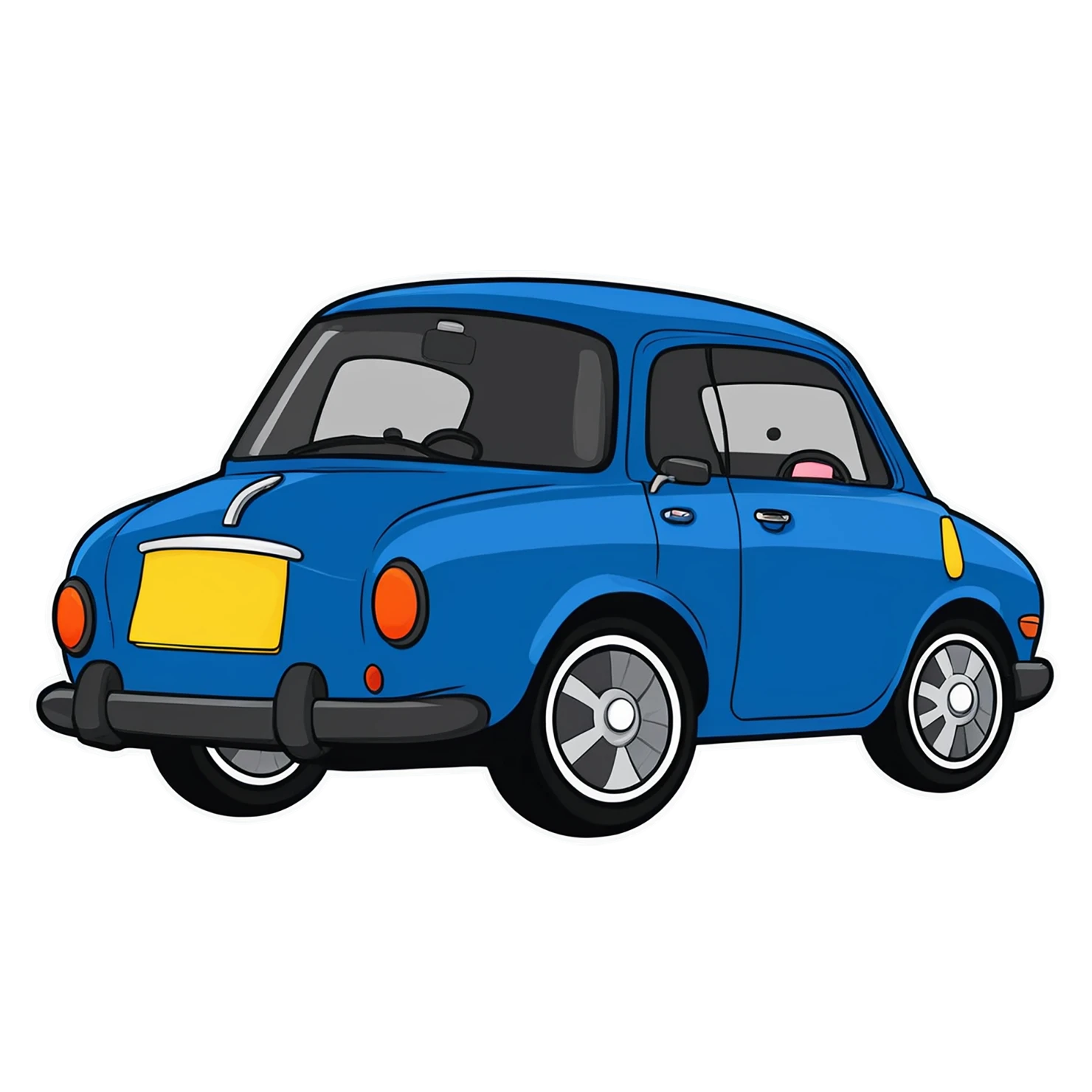 Car Cute sticker isolated on transparent background #14088