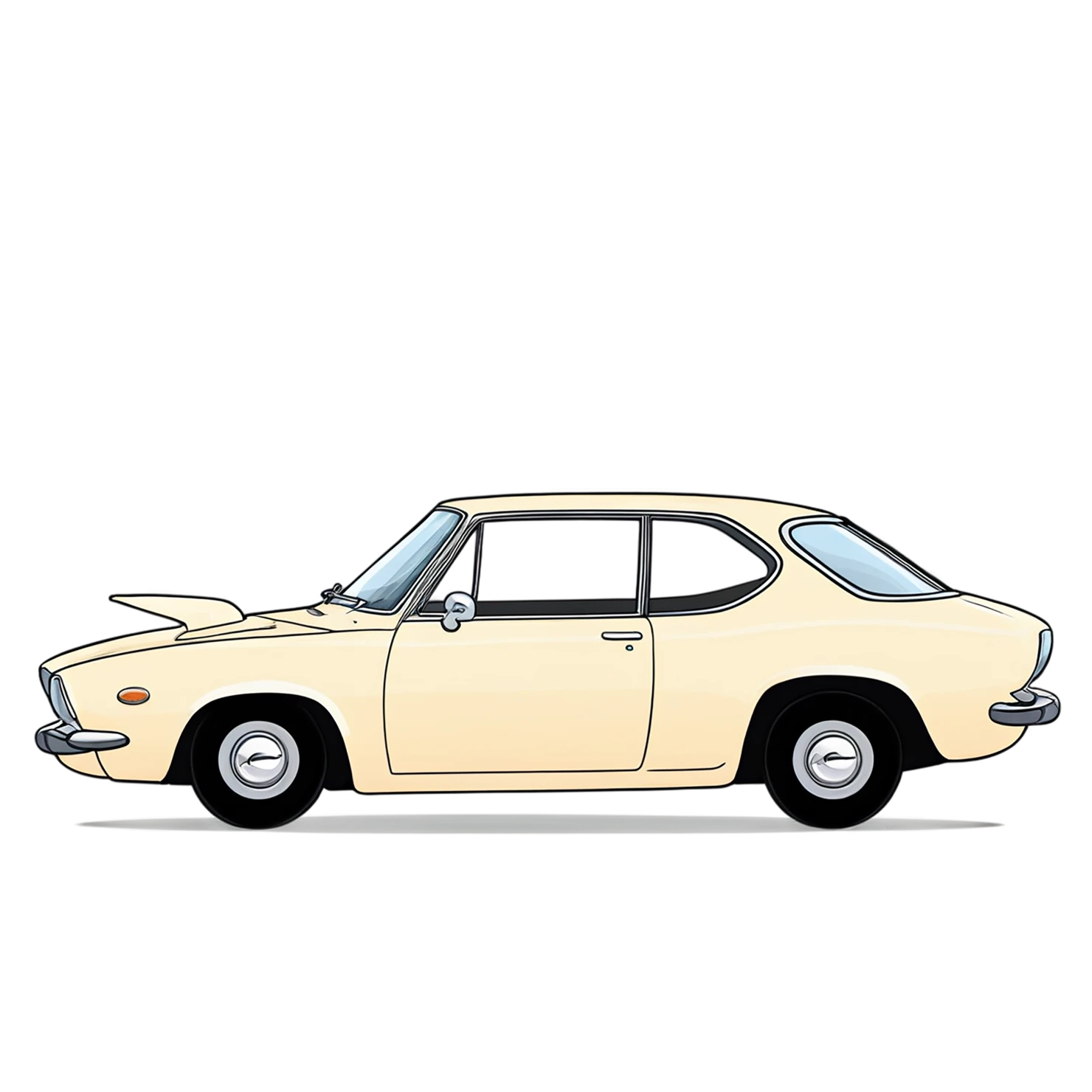 Car Cute sticker isolated on transparent background #14089