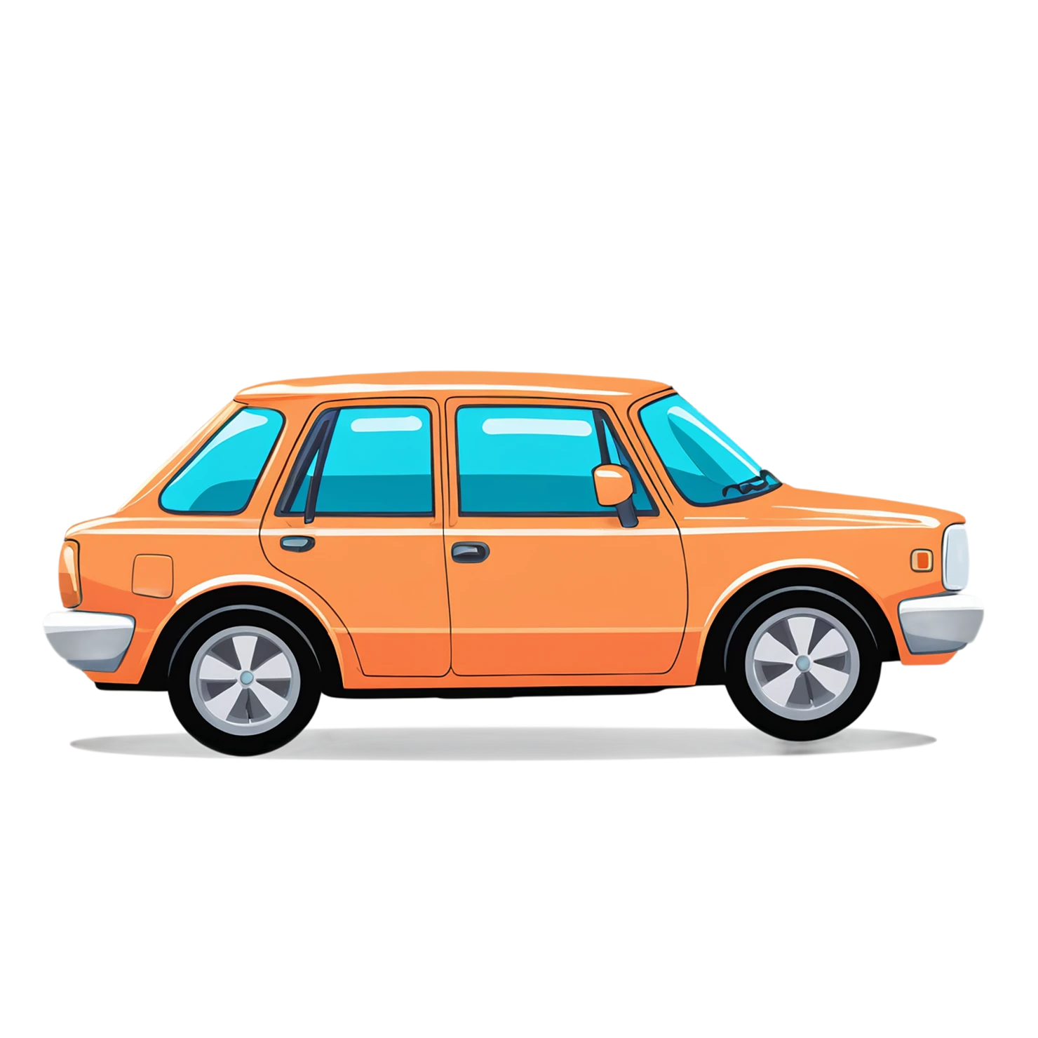 Car Cute sticker isolated on transparent background #14093