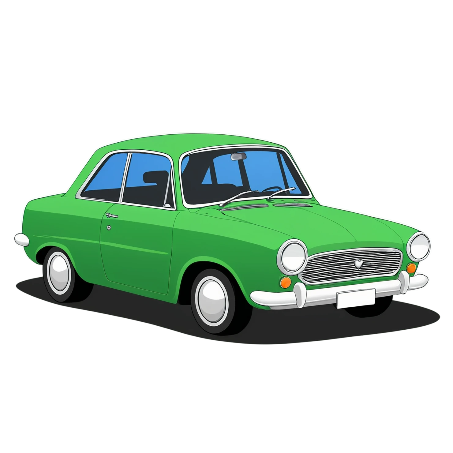 Car Cute sticker isolated on transparent background #14102