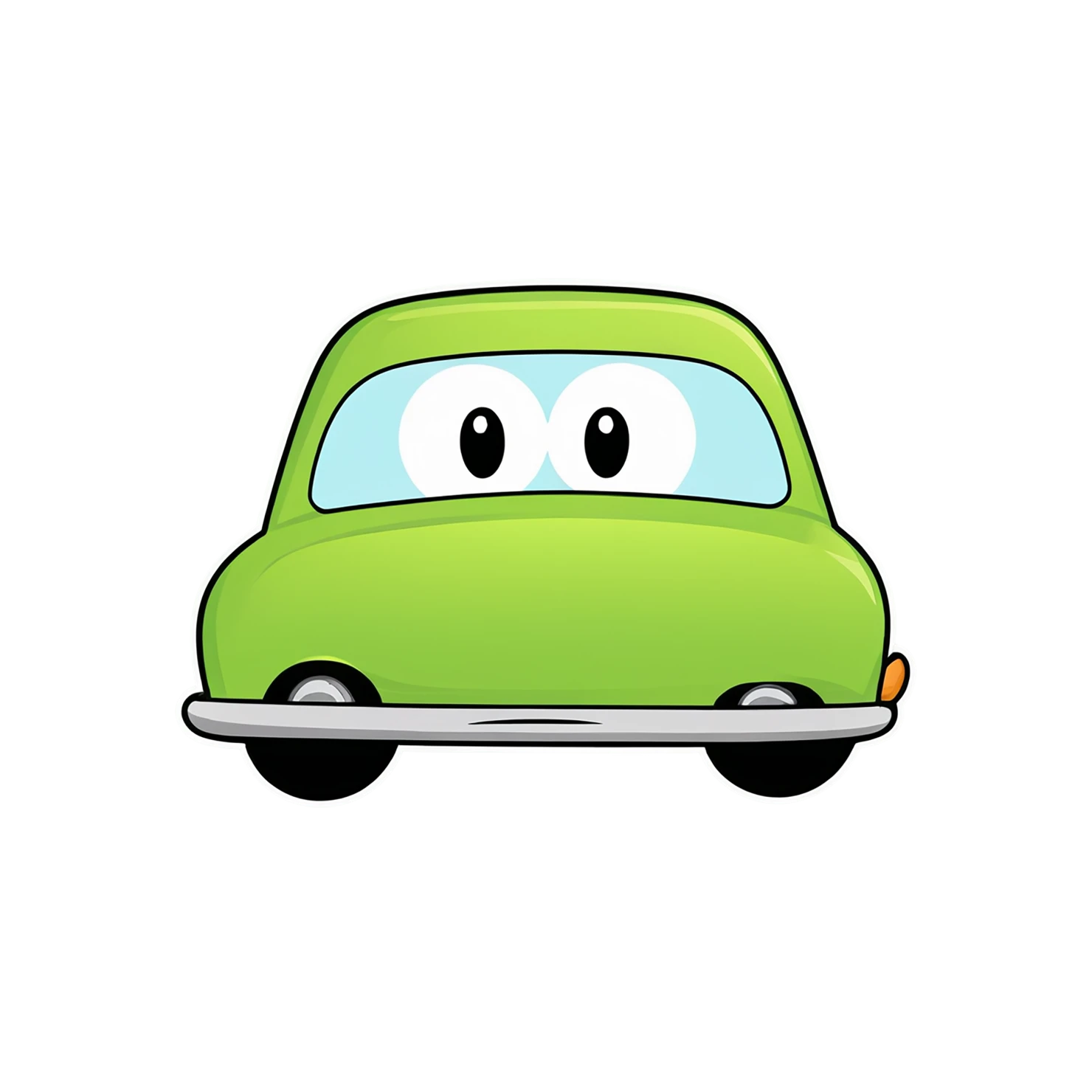 Car Cute sticker isolated on transparent background #14103