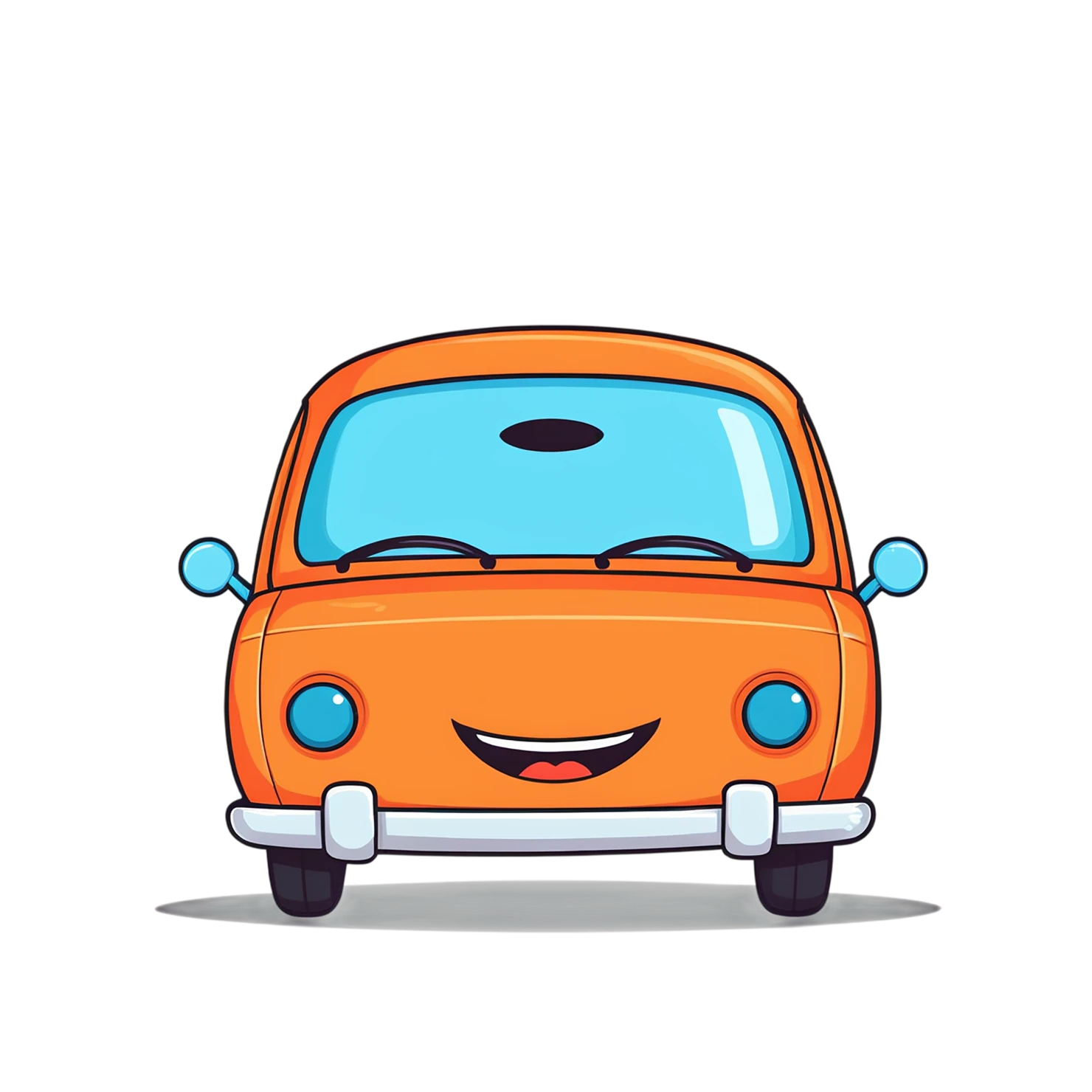 Car Cute sticker isolated on transparent background #14104