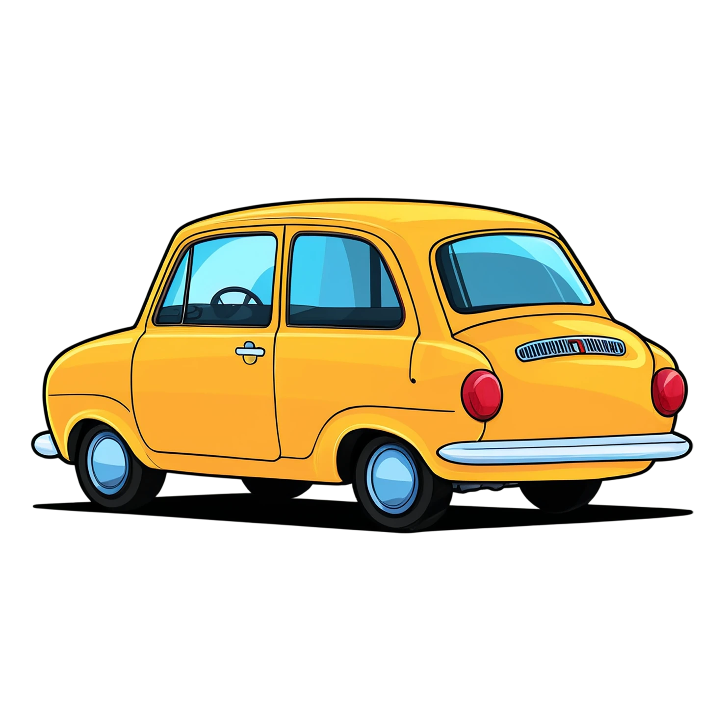 Car Cute sticker isolated on transparent background #14105