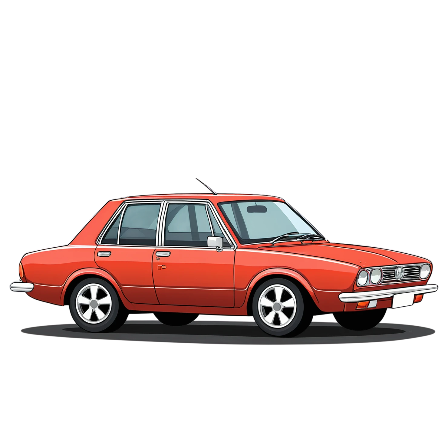 Car Cute sticker isolated on transparent background #14107
