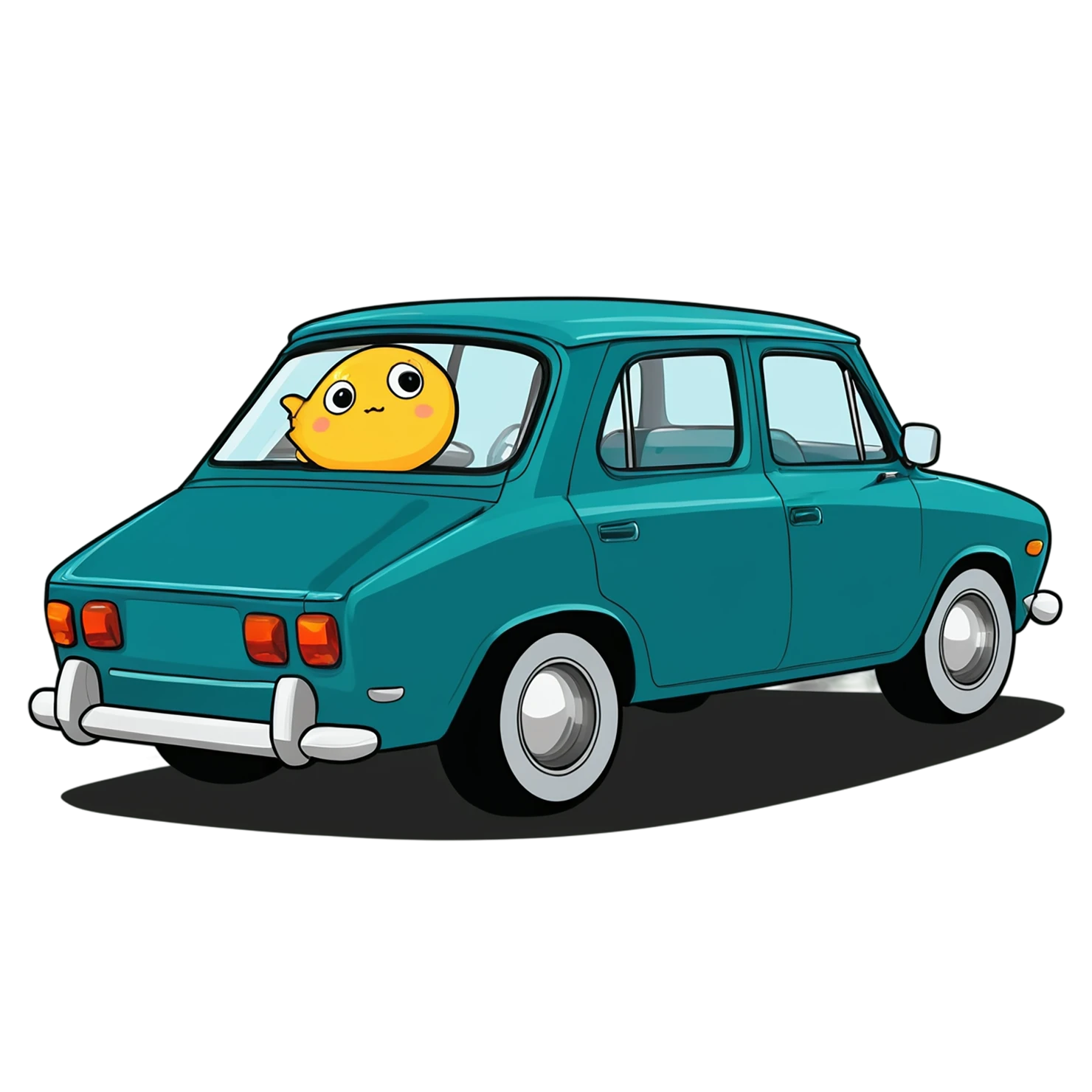 Car Cute sticker isolated on transparent background #14113
