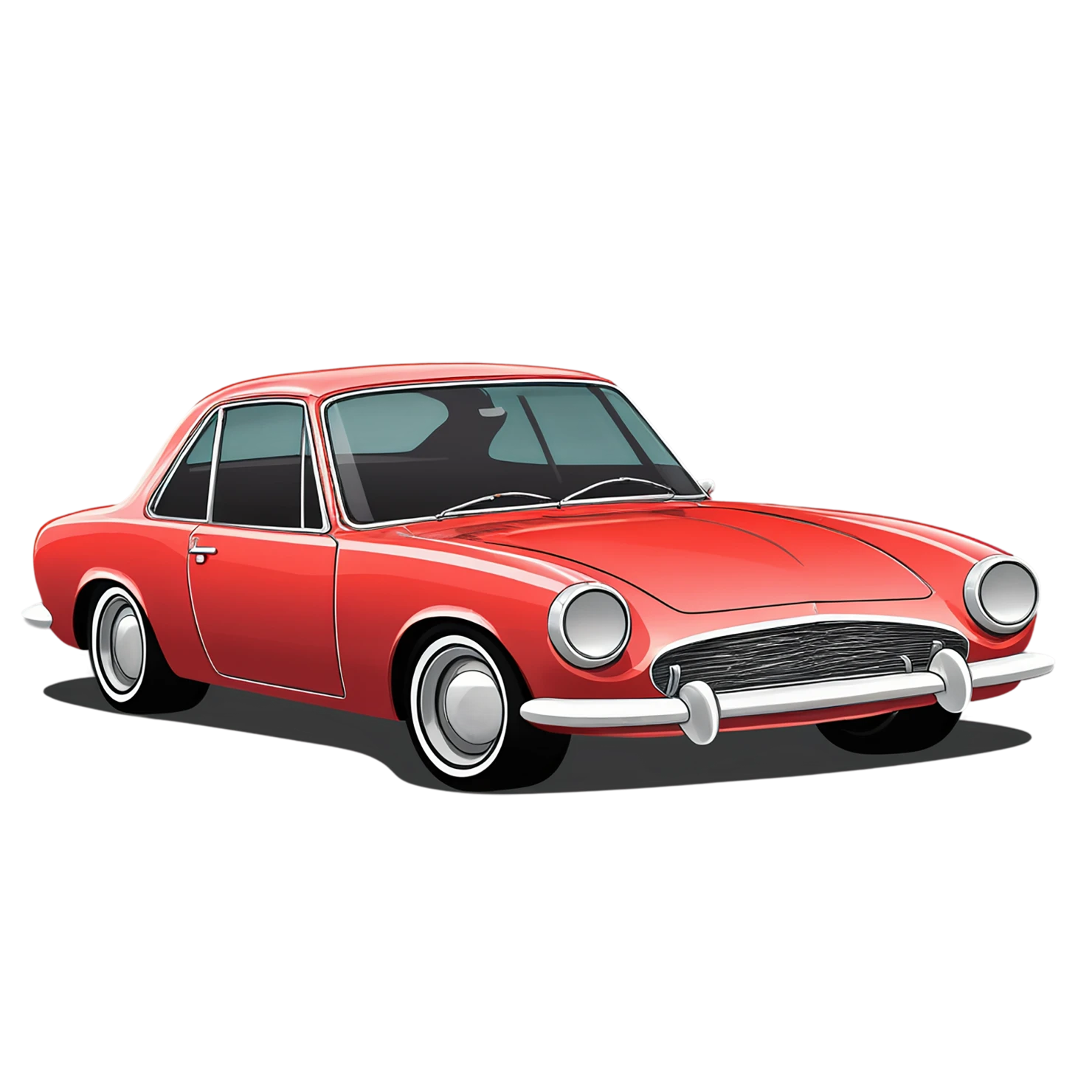 Car Cute sticker isolated on transparent background #14122