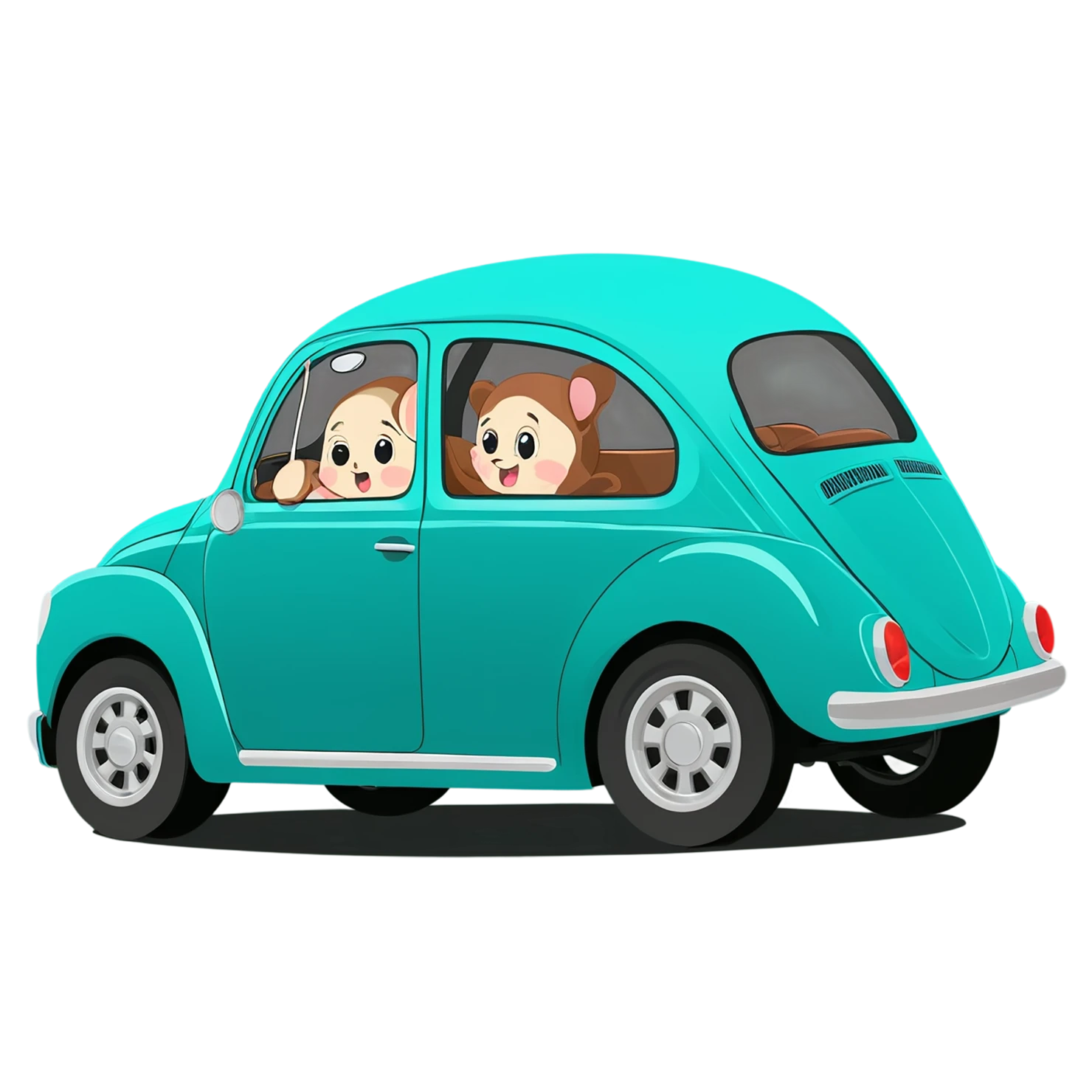 Car Cute sticker isolated on transparent background #14126