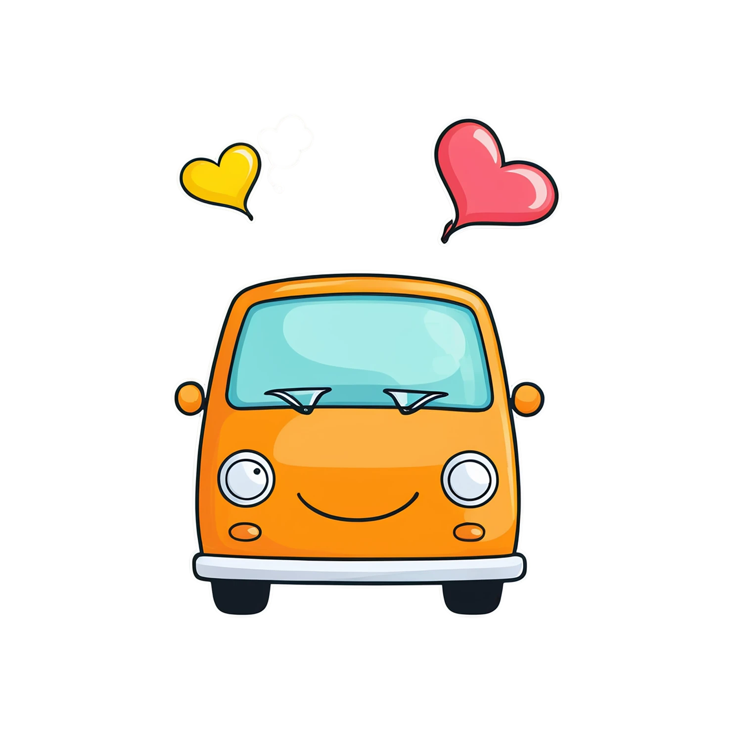 Car Cute sticker isolated on transparent background #14127