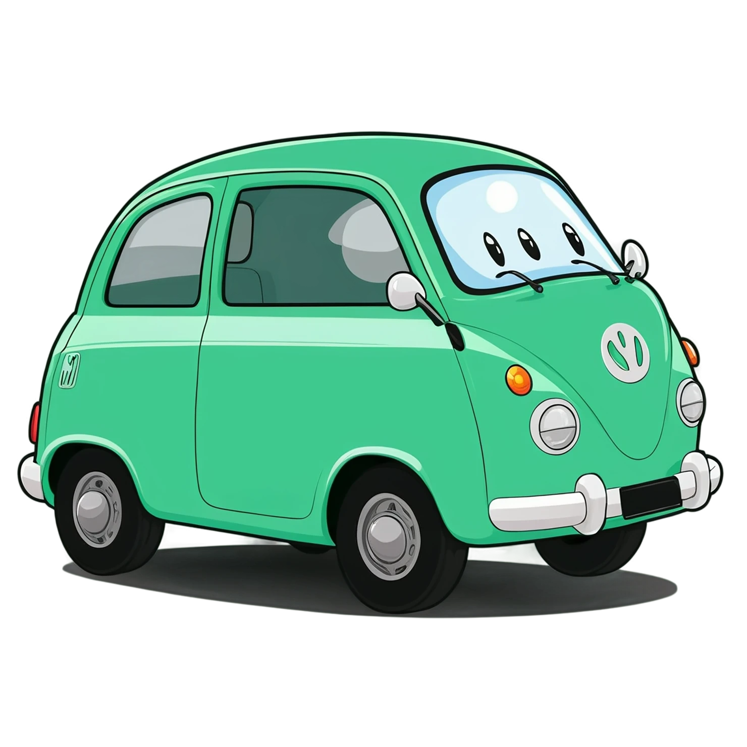 Car Cute sticker isolated on transparent background #14129