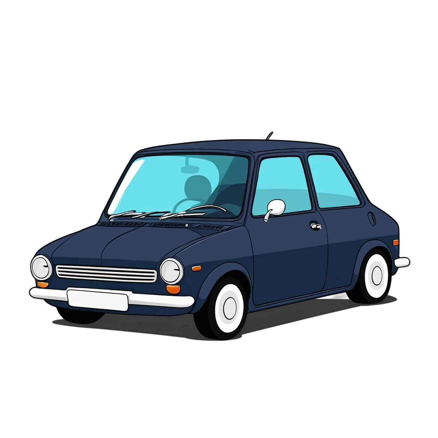 Car Cute sticker isolated on transparent background #14130
