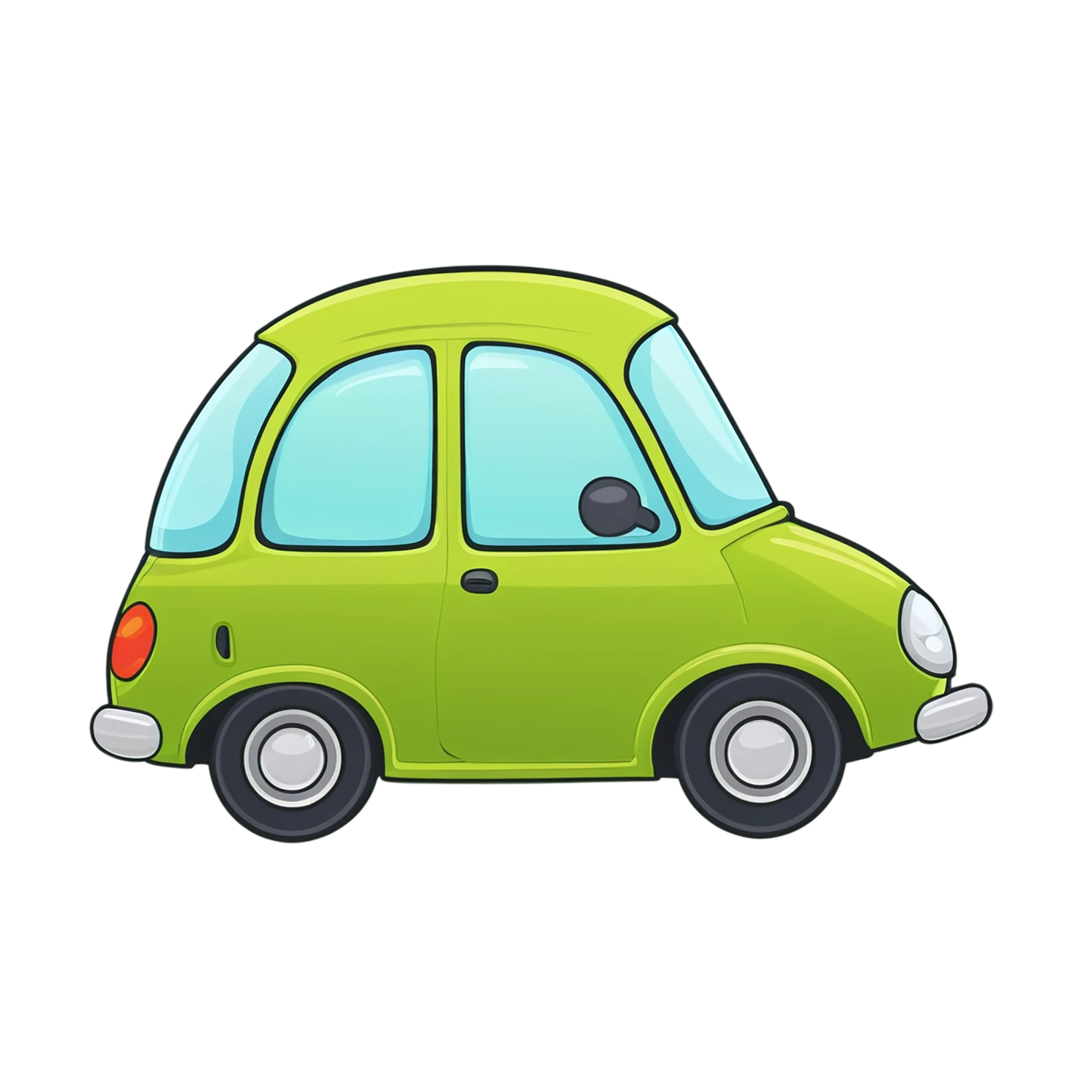 Car Cute sticker isolated on transparent background #14133