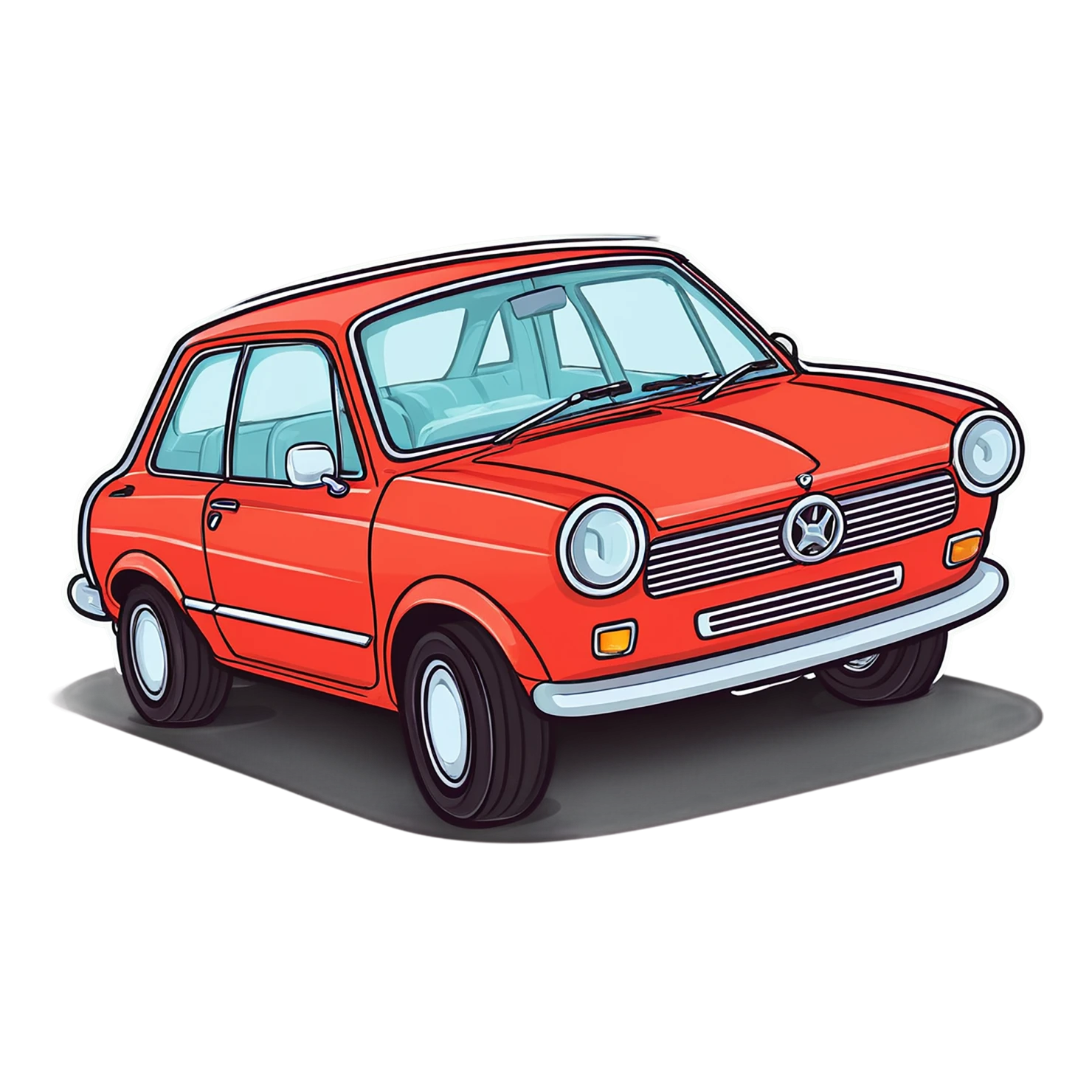 Car Cute sticker isolated on transparent background #14135