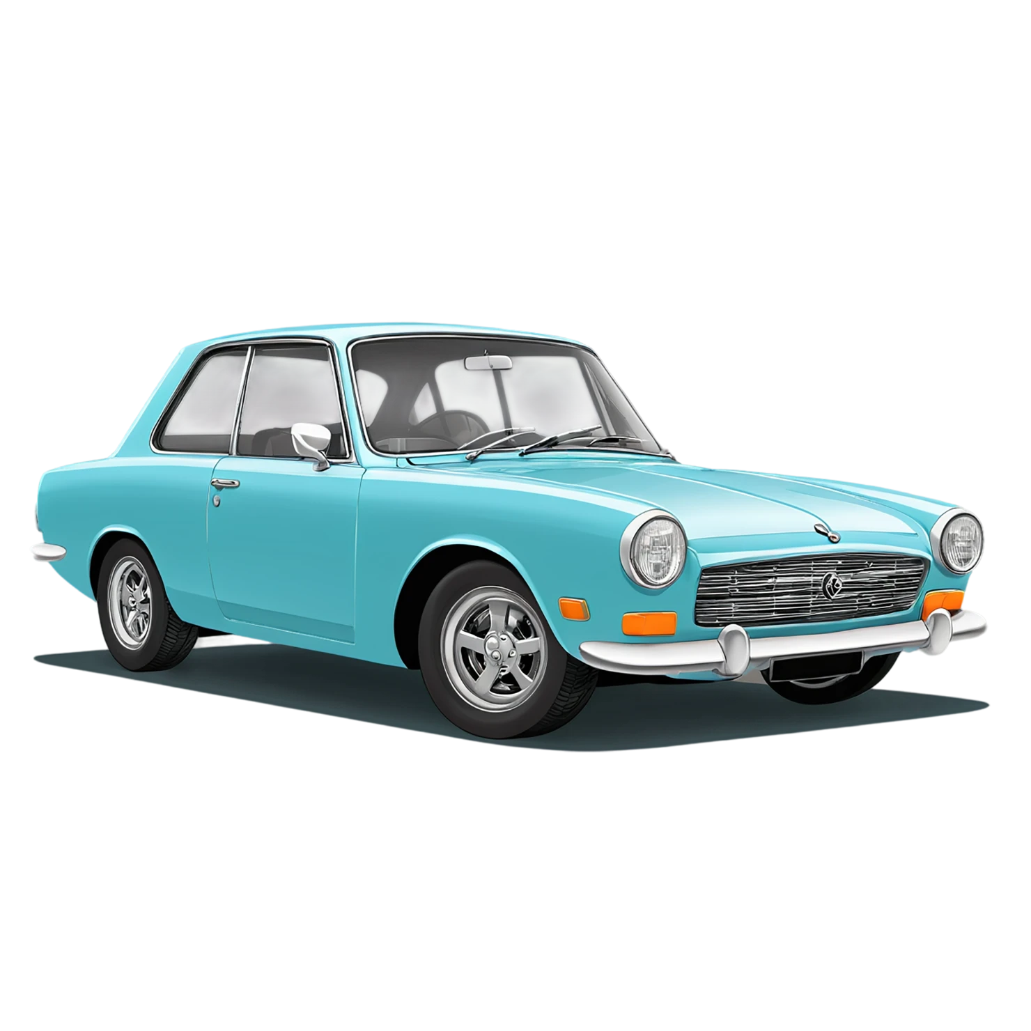 Car Cute sticker isolated on transparent background #14144