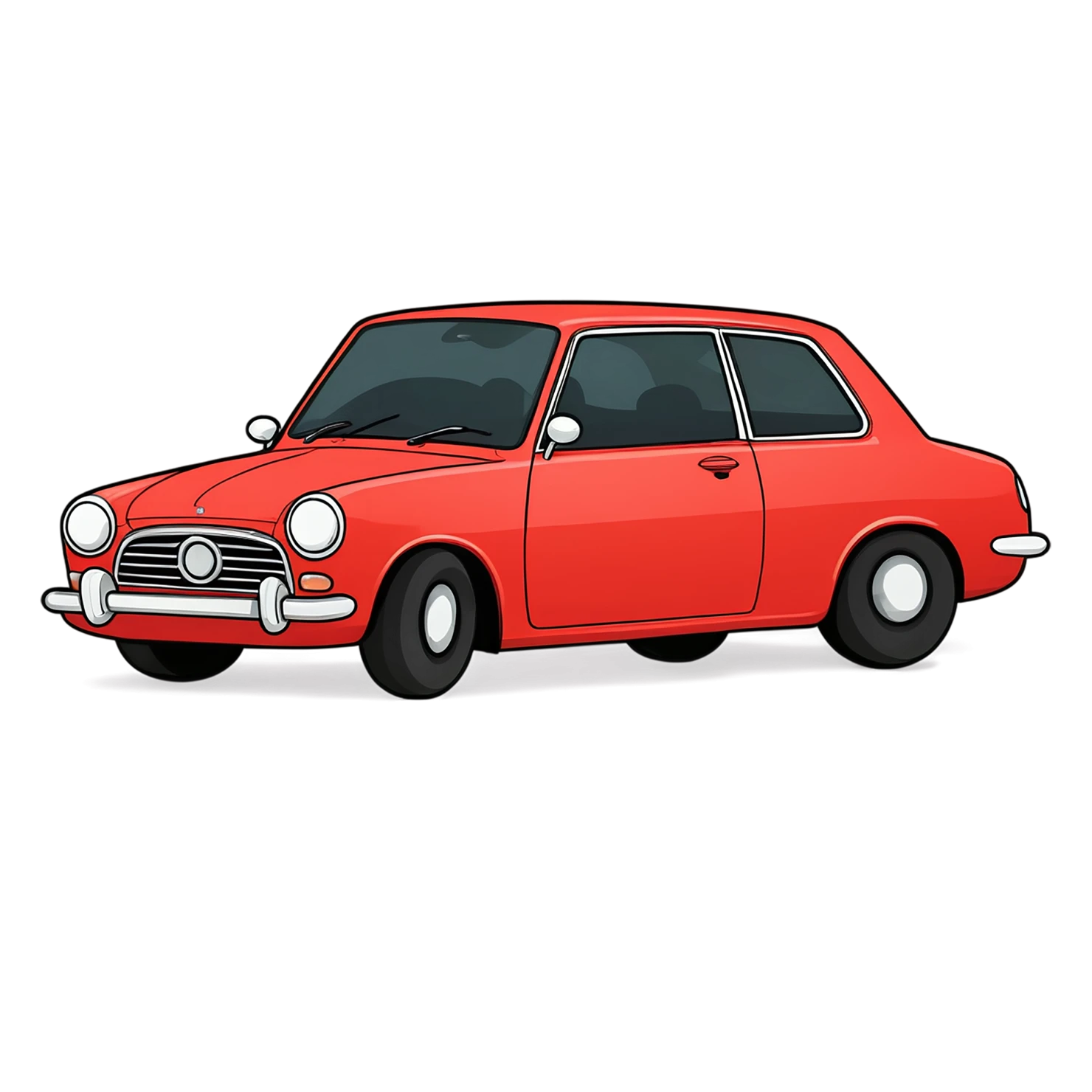 Car Cute sticker isolated on transparent background #14152