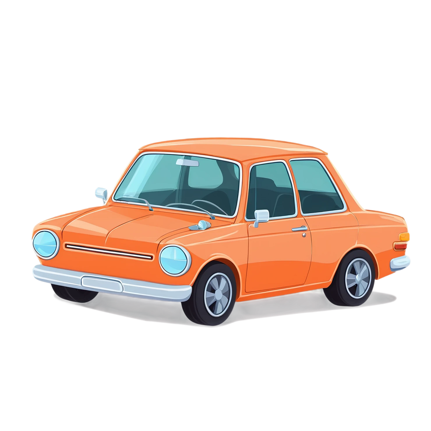 Car Cute sticker isolated on transparent background #14153