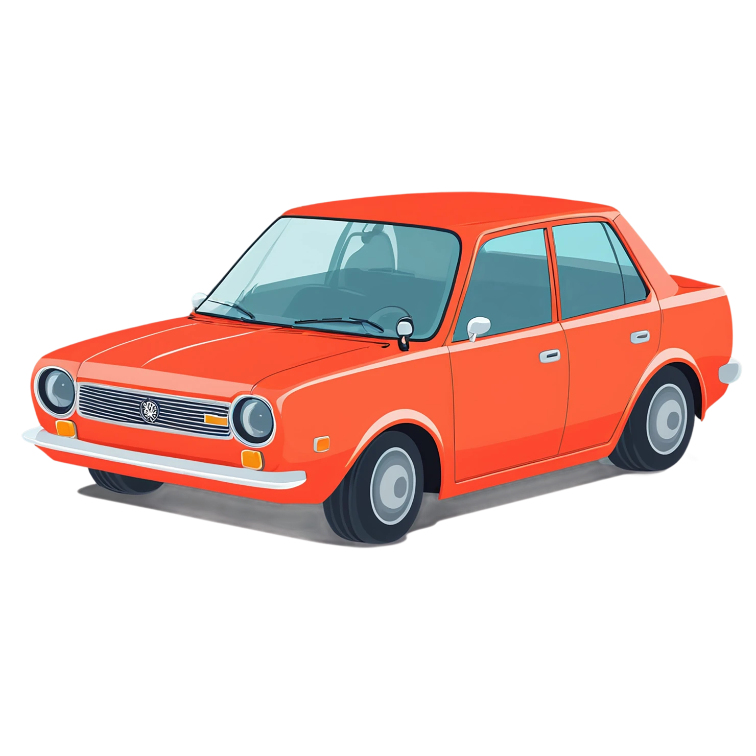 Car Cute sticker isolated on transparent background #14156