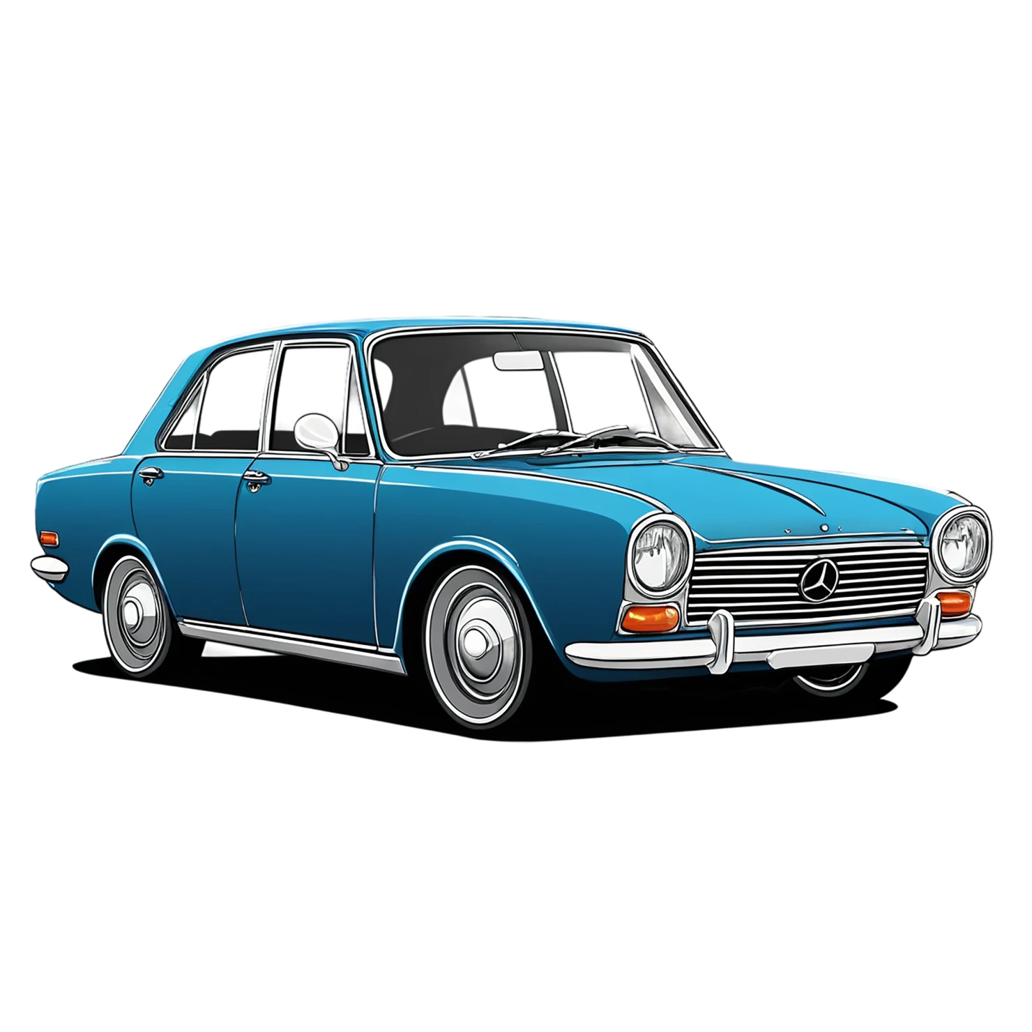 Car Cute sticker isolated on transparent background #14157