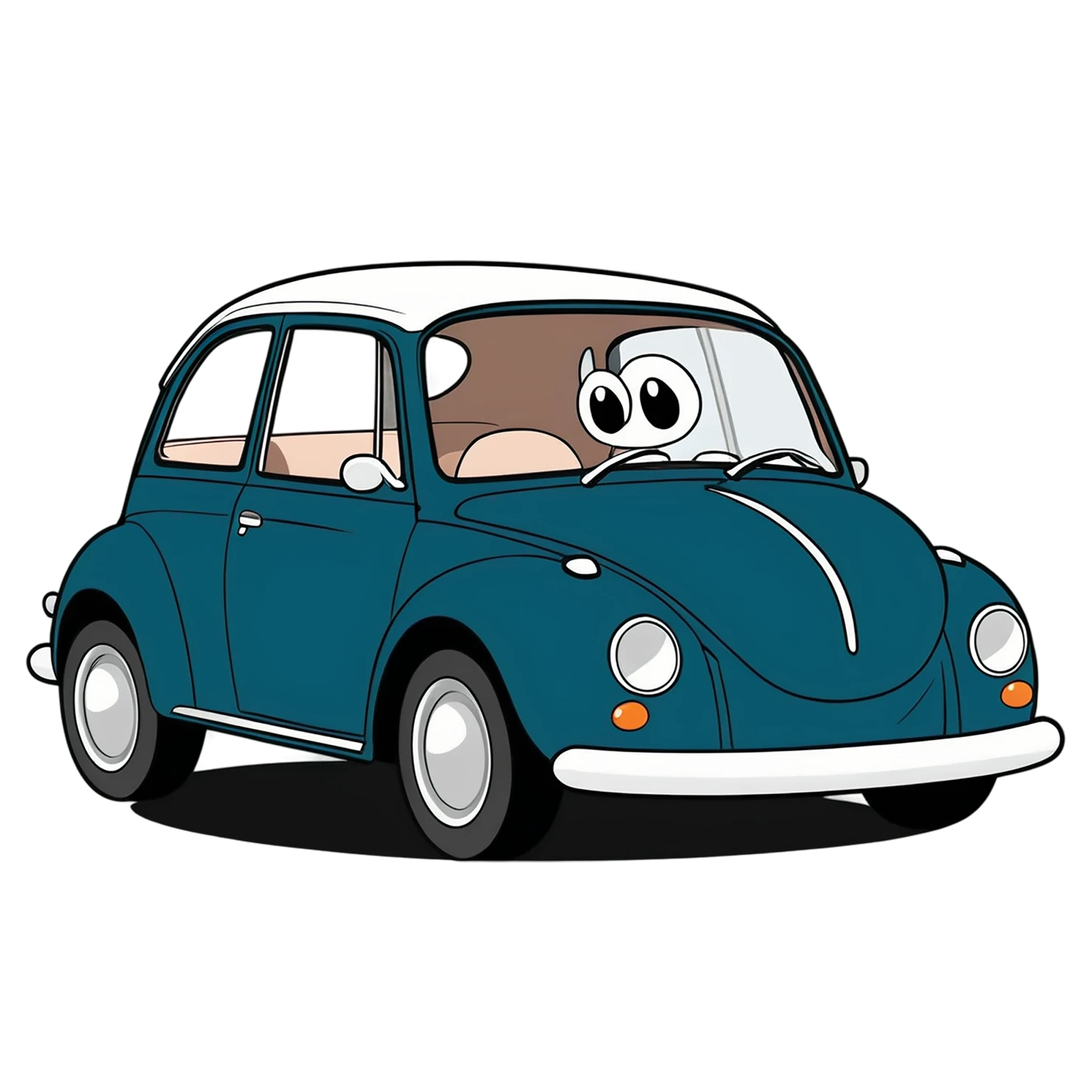Car Cute sticker isolated on transparent background #14159