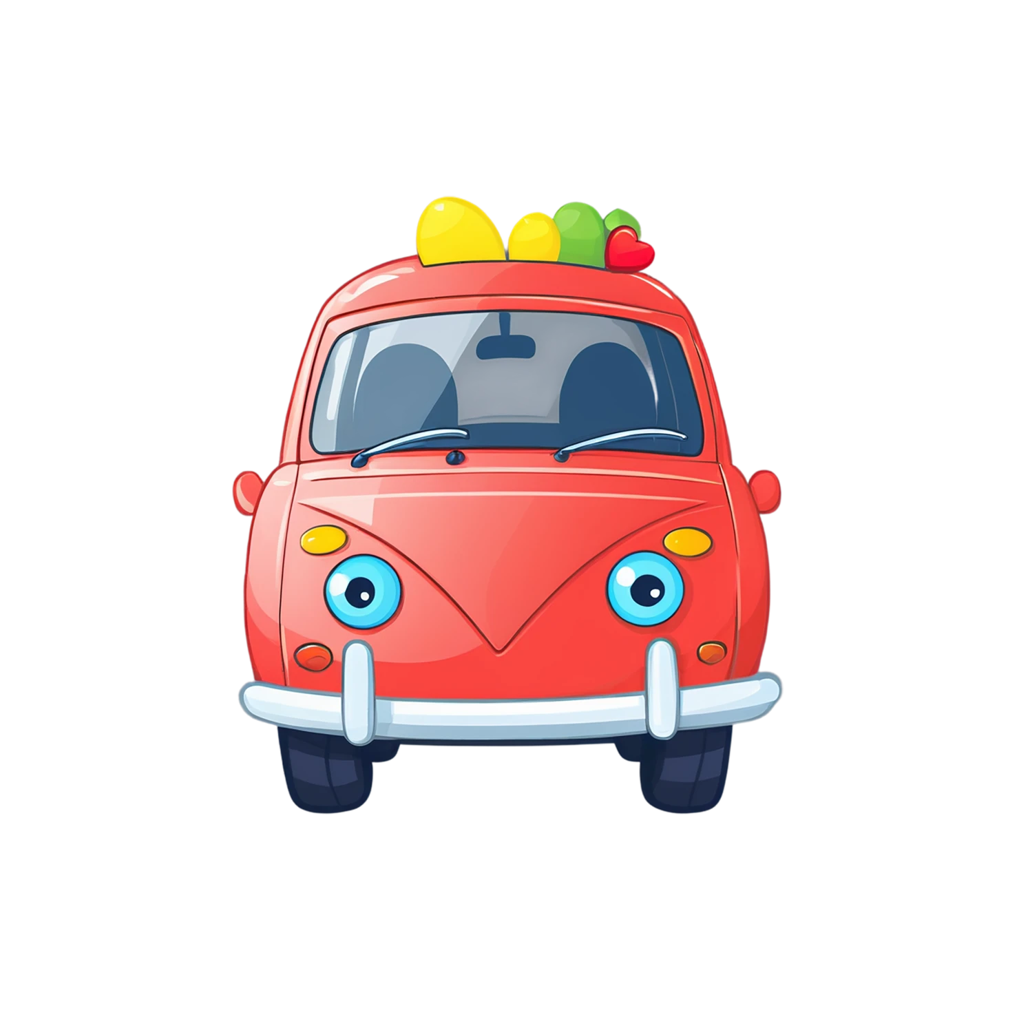 Car Cute sticker isolated on transparent background #14164