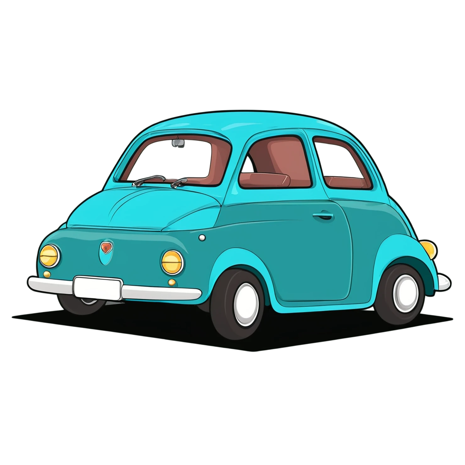 Car Cute sticker isolated on transparent background #14166