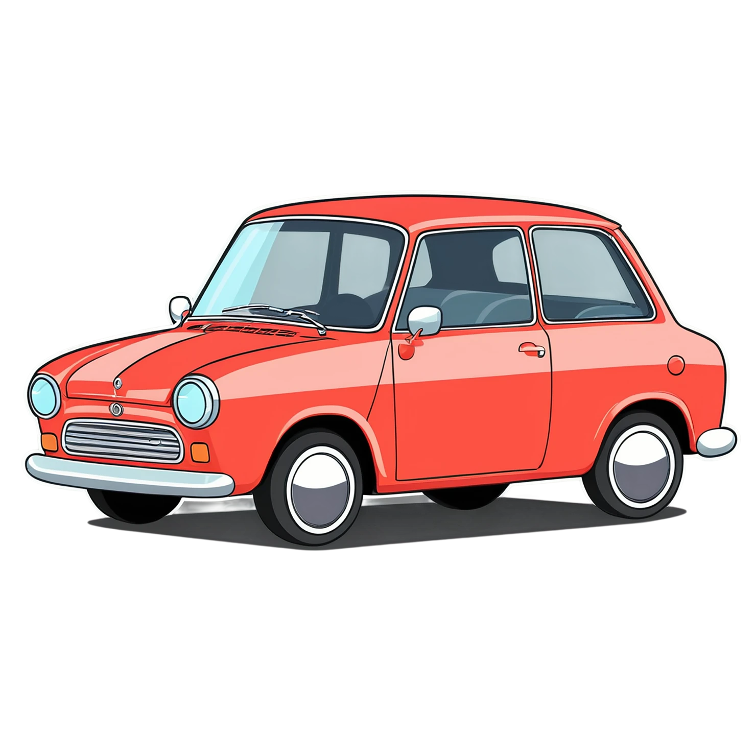 Car Cute sticker isolated on transparent background #14168