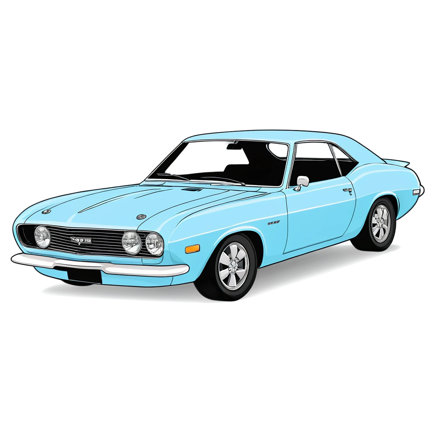 Car Cute sticker isolated on transparent background #14169