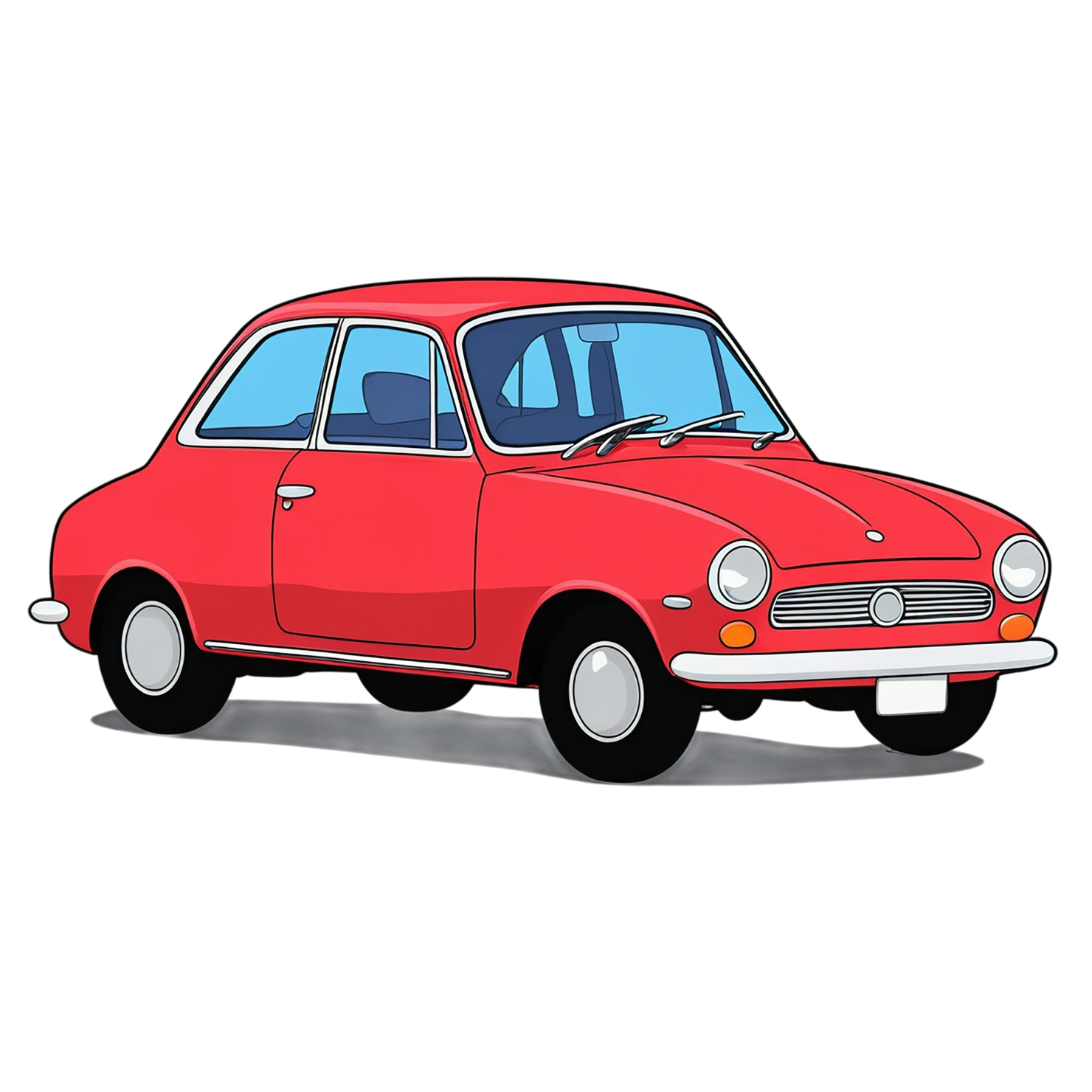 Car Cute sticker isolated on transparent background #14174