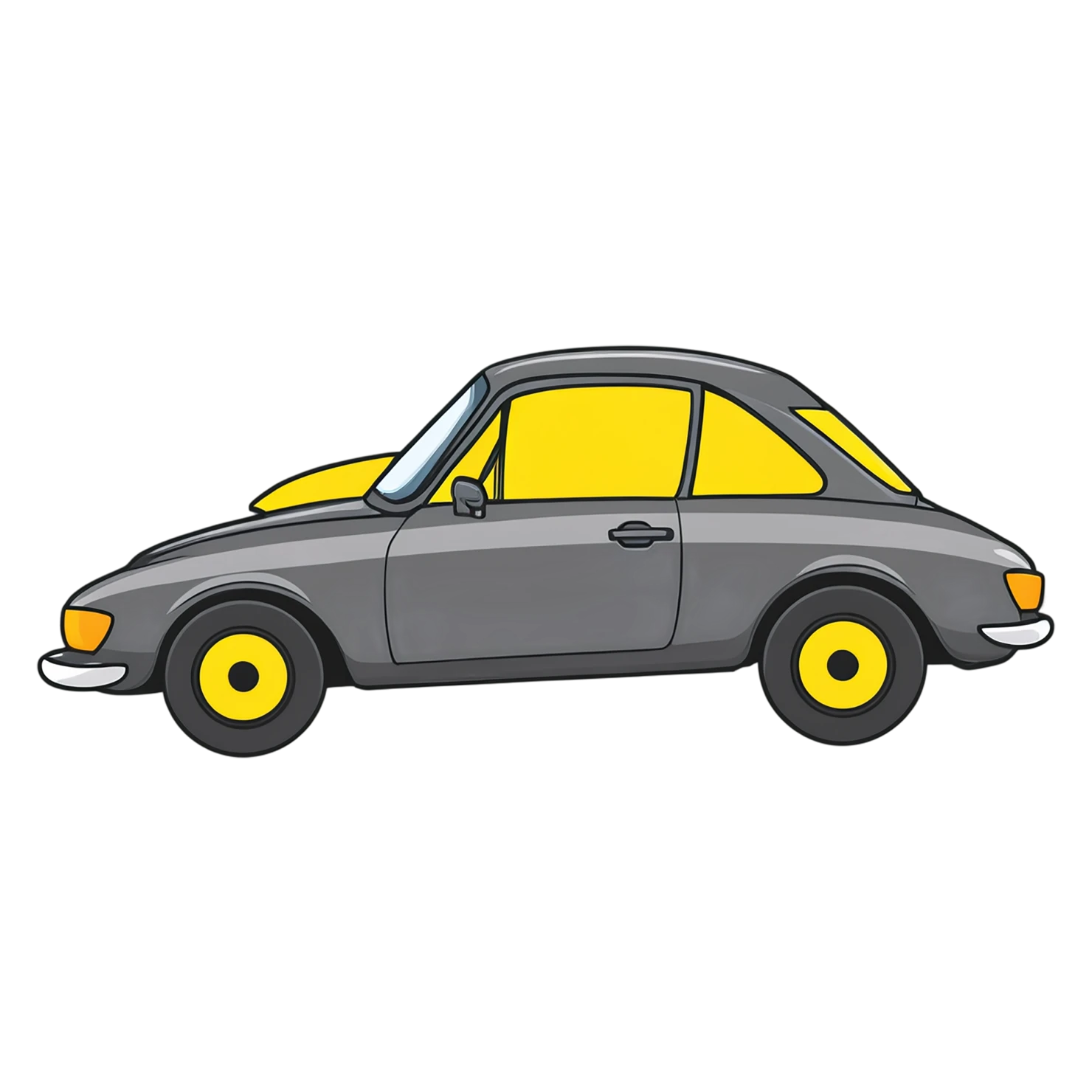 Car Cute sticker isolated on transparent background #14176