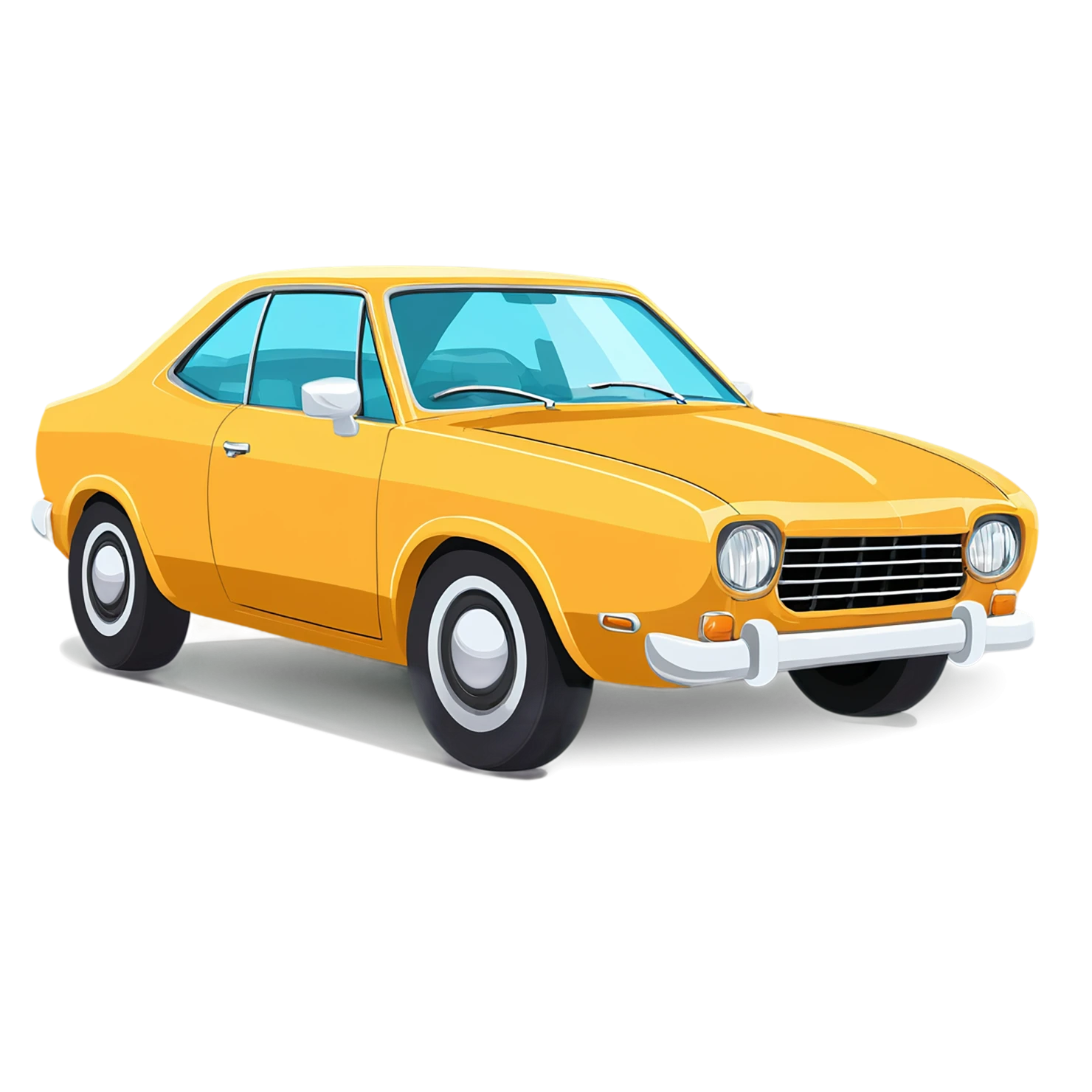 Car Cute sticker isolated on transparent background #14182