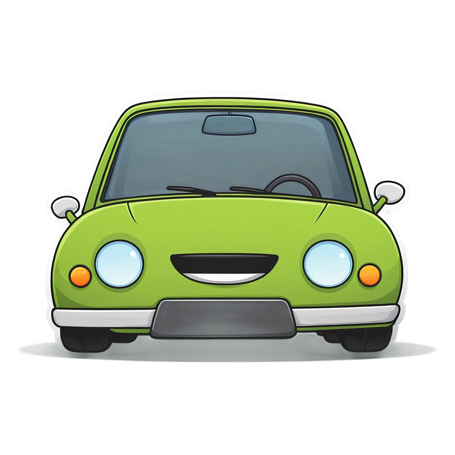 Car Cute sticker isolated on transparent background #14184