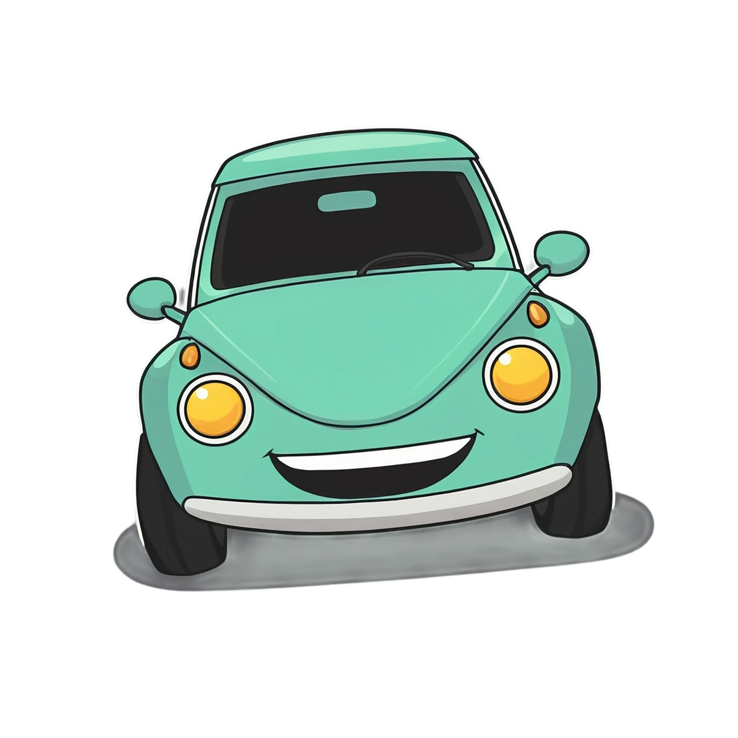 Car Cute sticker isolated on transparent background #14188