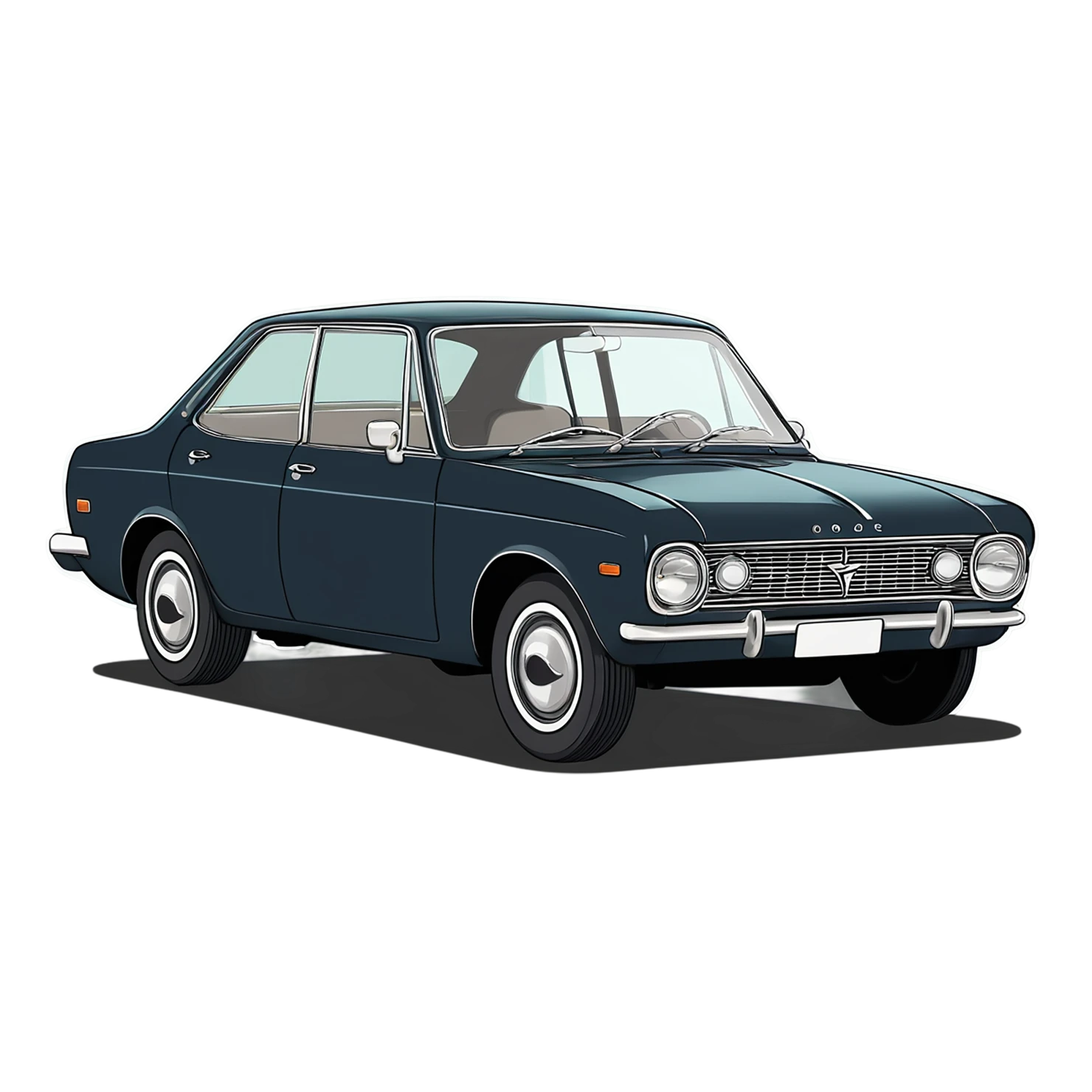 Car Cute sticker isolated on transparent background #14193