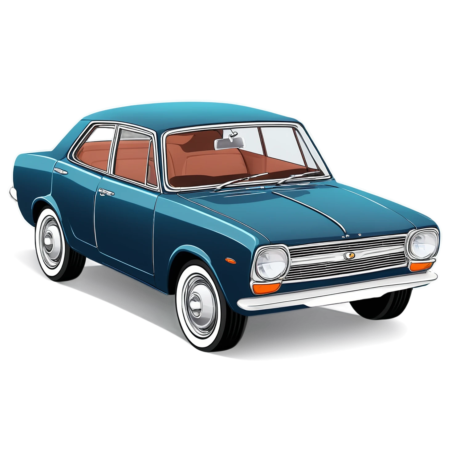 Car Cute sticker isolated on transparent background #14194