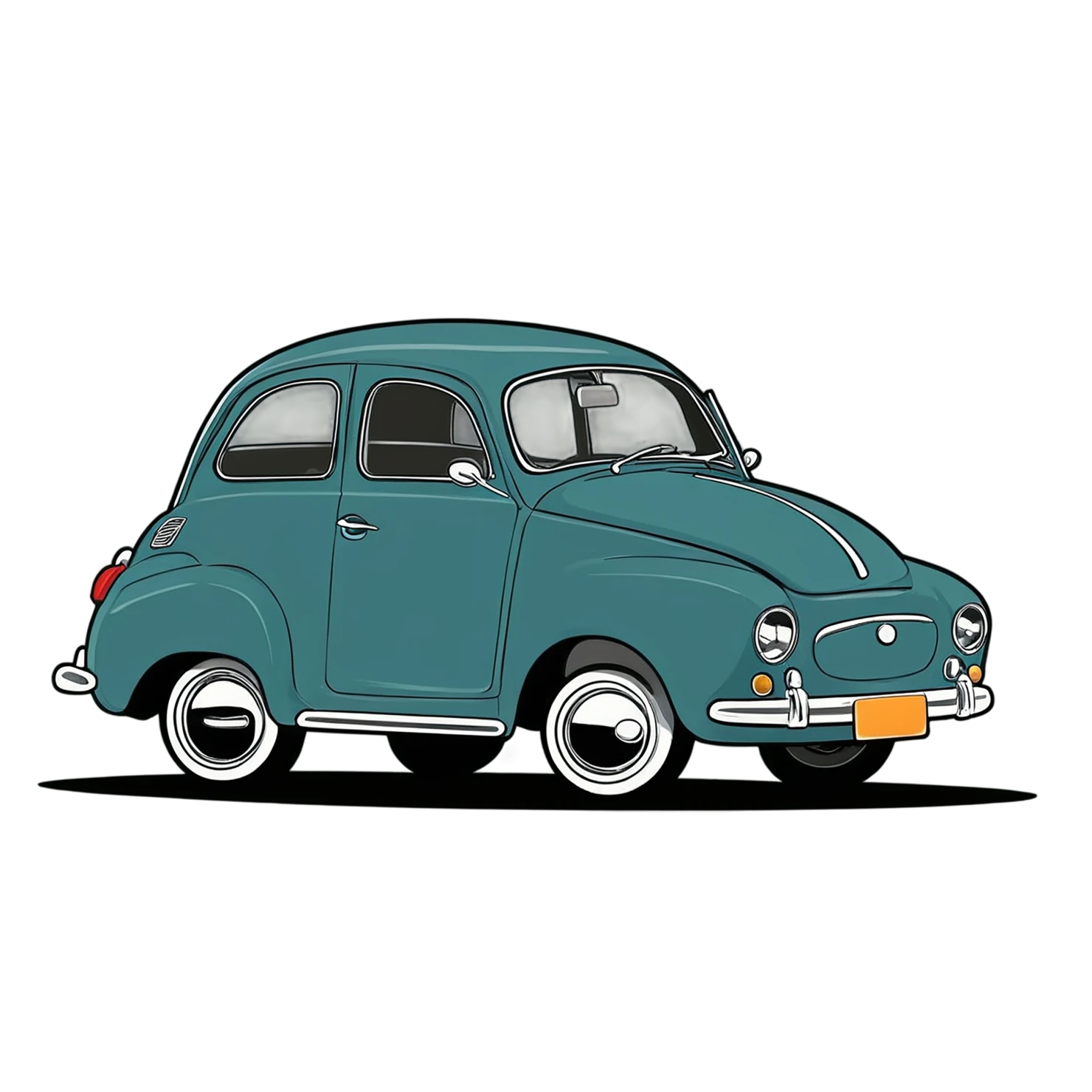 Car Cute sticker isolated on transparent background #14202