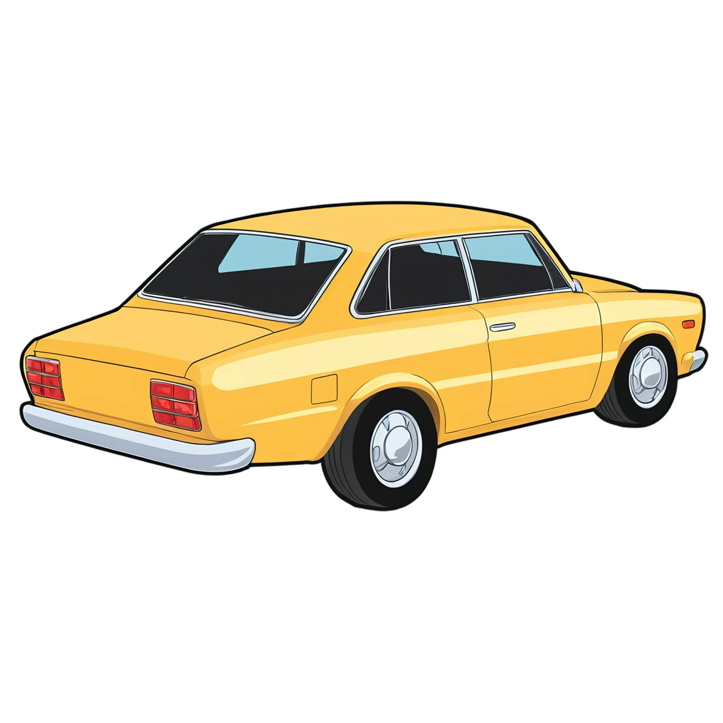 Car Cute sticker isolated on transparent background #14207