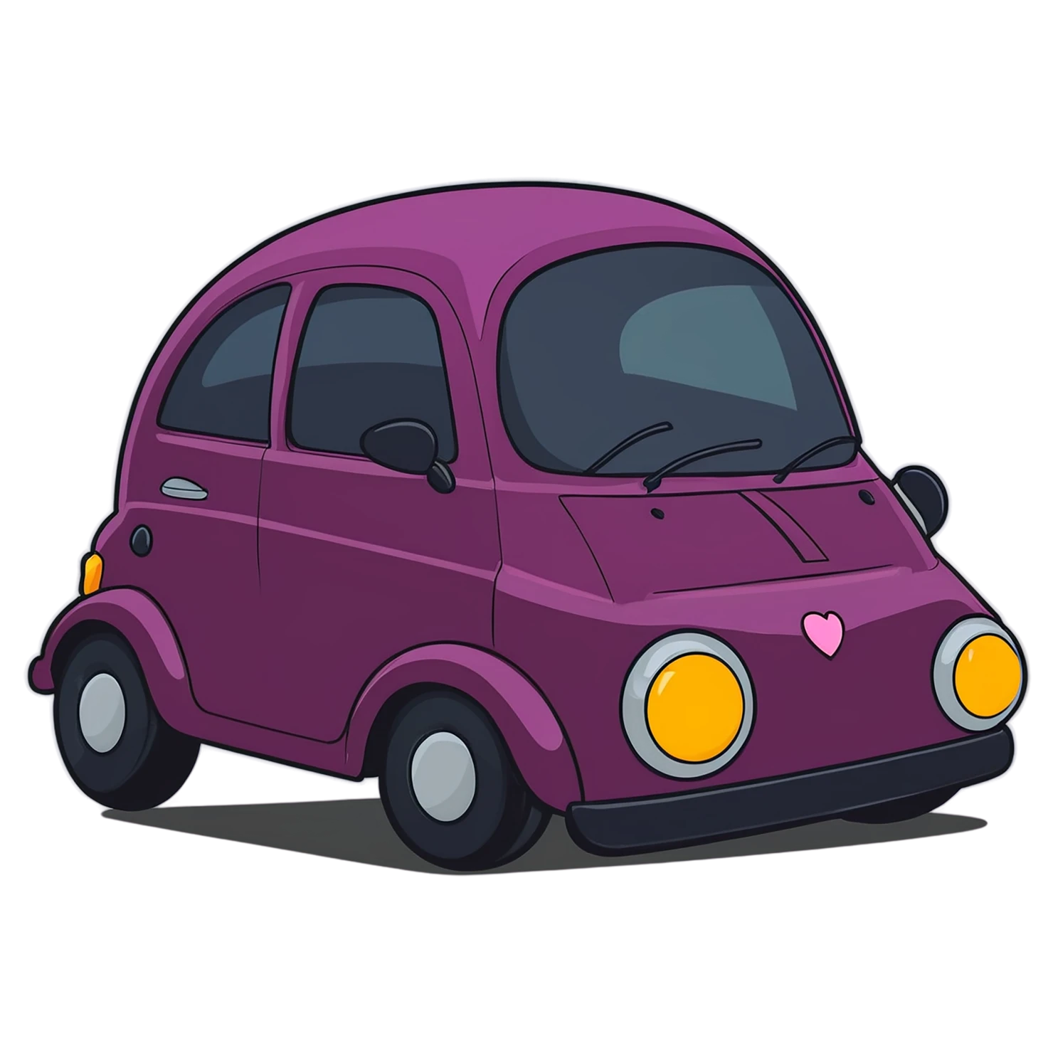 Car Cute sticker isolated on transparent background #14208