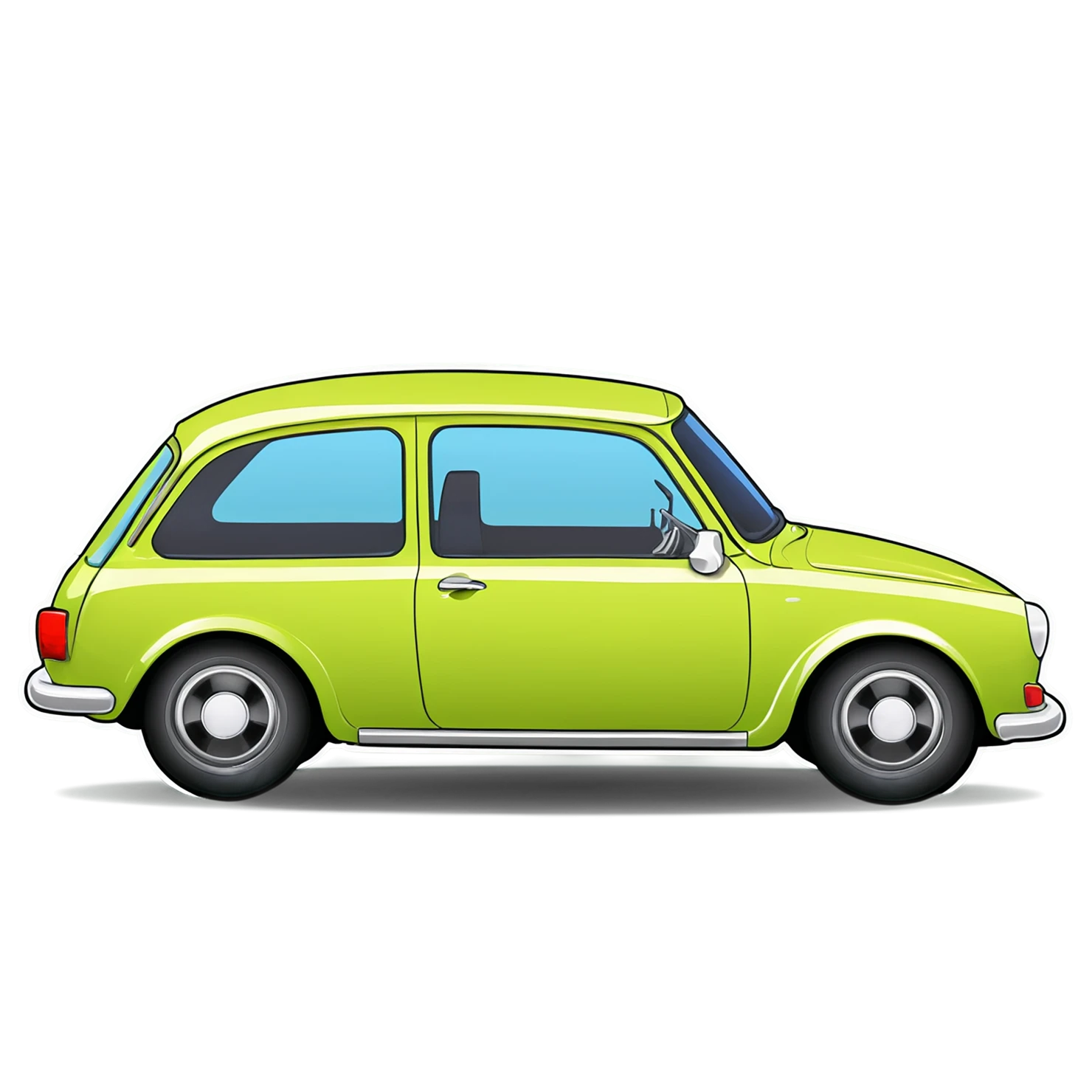 Car Cute sticker isolated on transparent background #14210