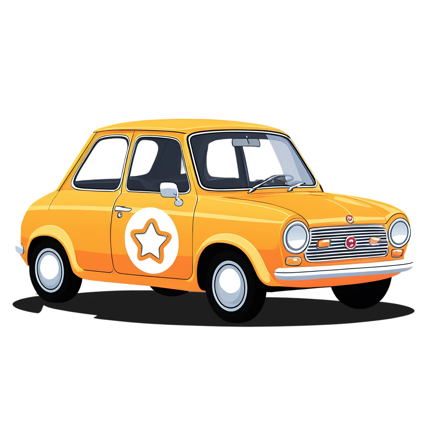 Car Cute sticker isolated on transparent background #14213