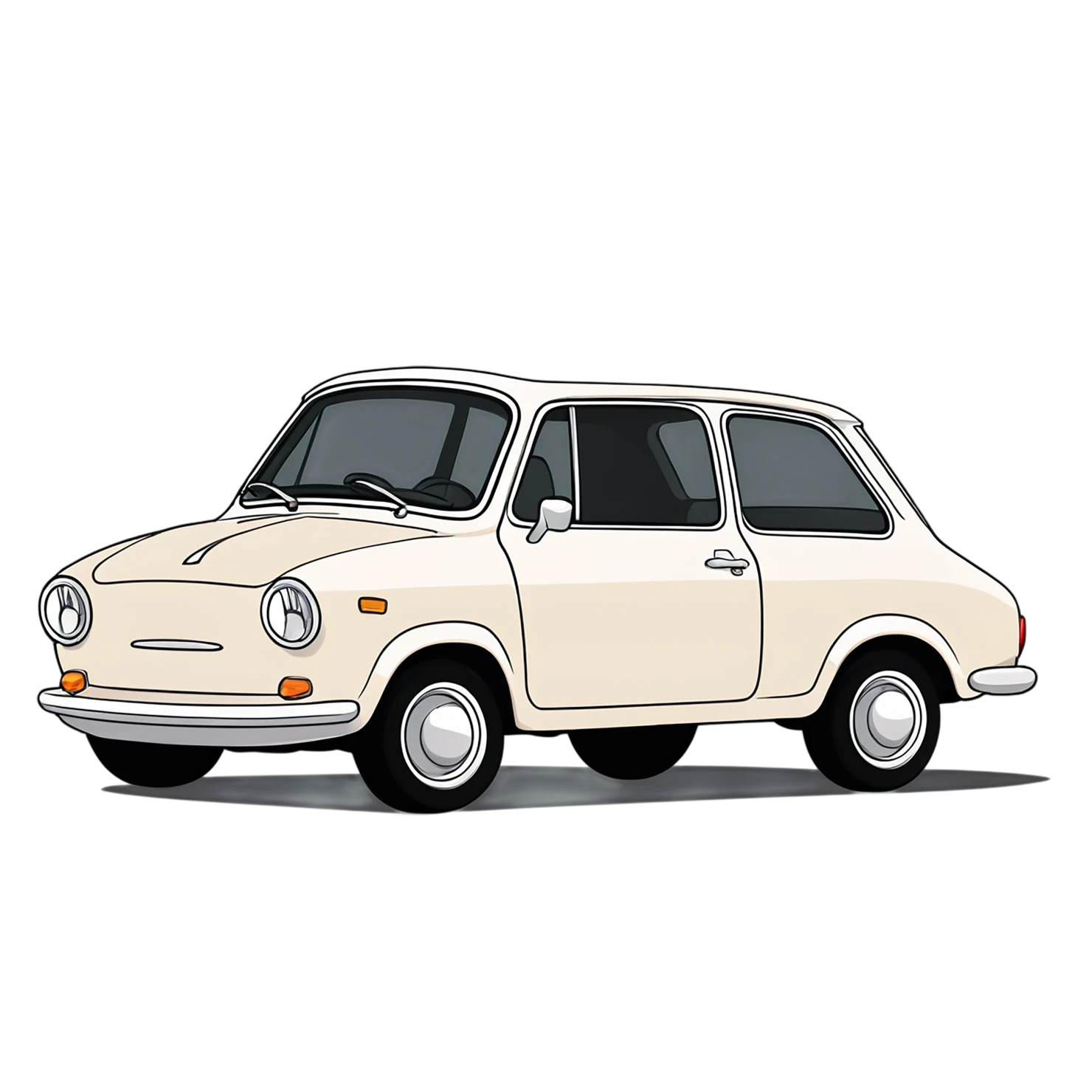Car Cute sticker isolated on transparent background #14225