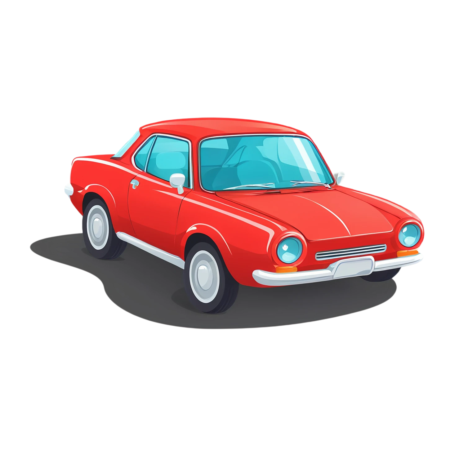 Car Cute sticker isolated on transparent background #14226