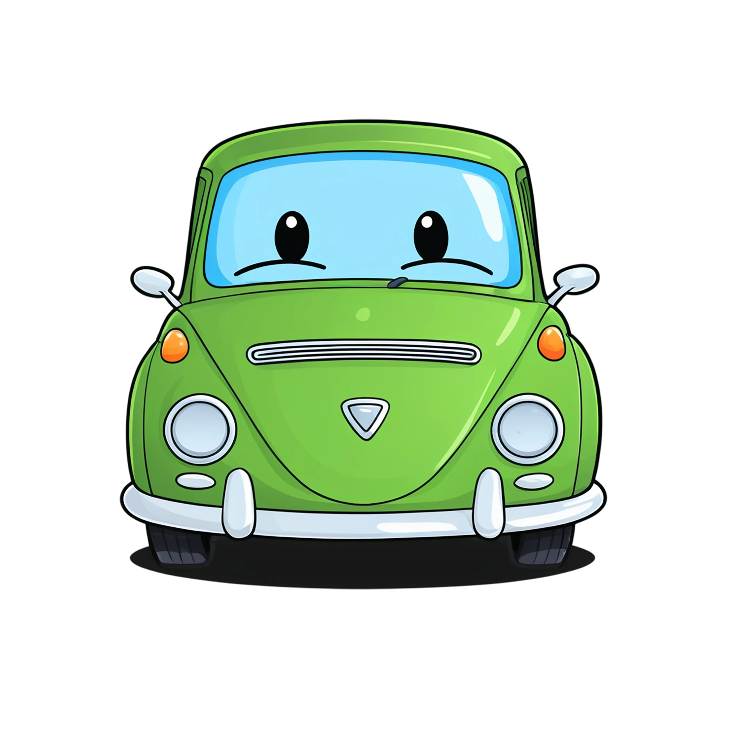 Car Cute sticker isolated on transparent background #14230