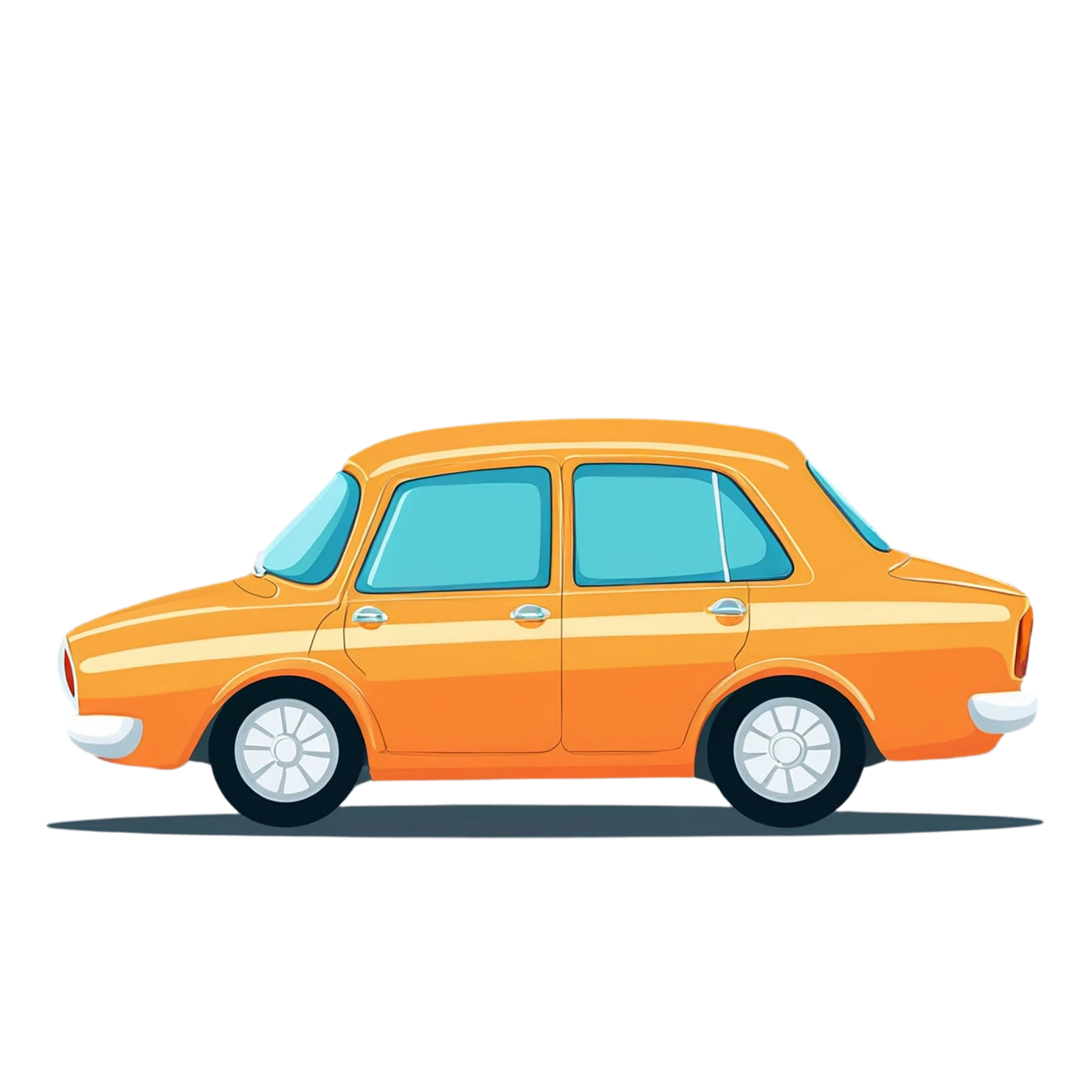 Car Cute sticker isolated on transparent background #14244