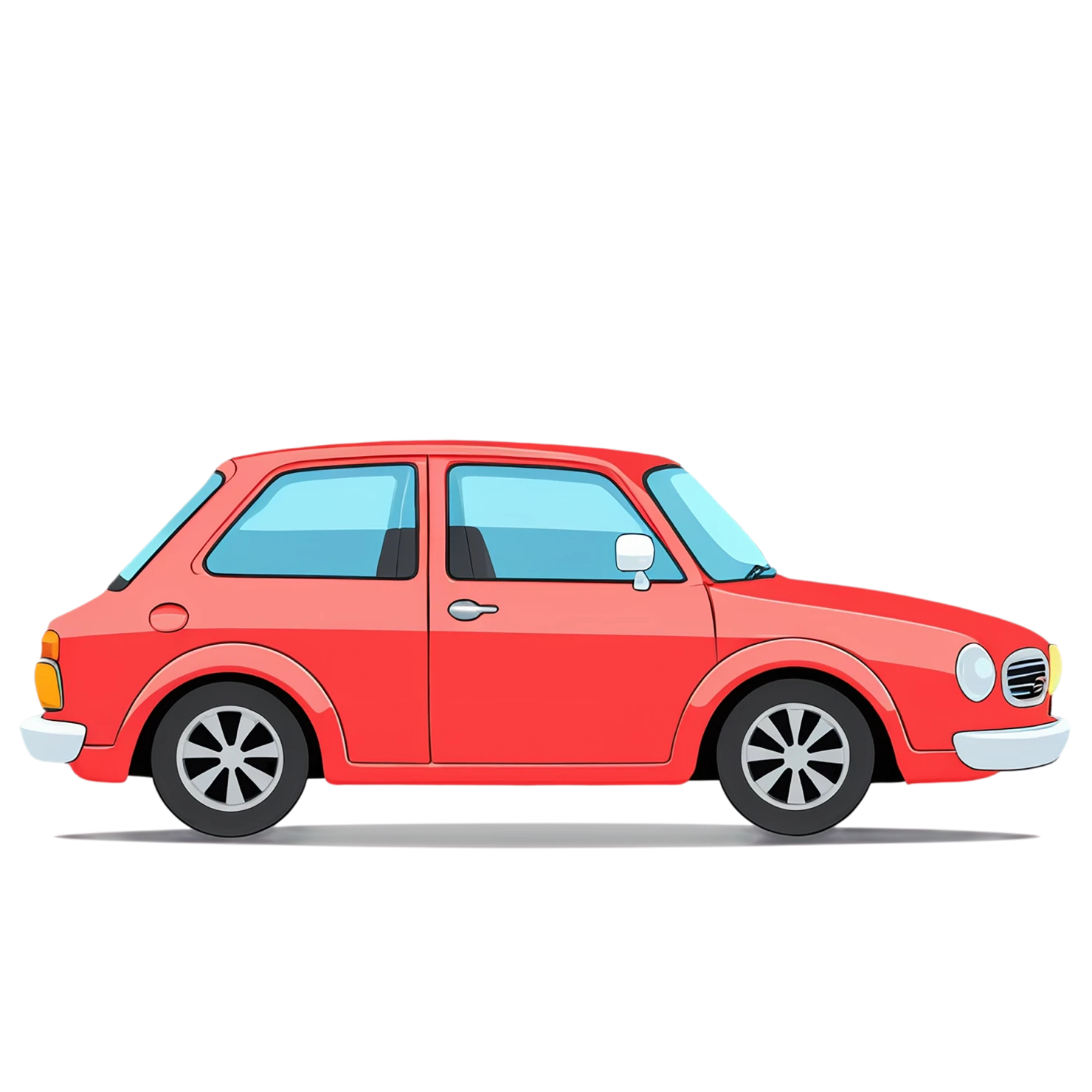 Car Cute sticker isolated on transparent background #14247