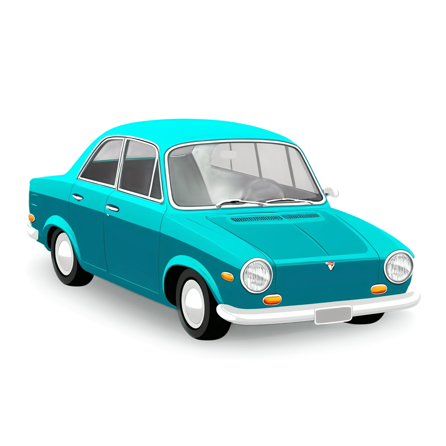 Car Cute sticker isolated on transparent background #14249
