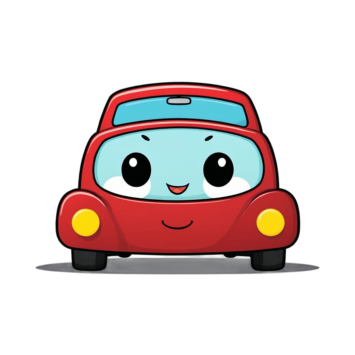 Car Cute sticker isolated on transparent background #14250
