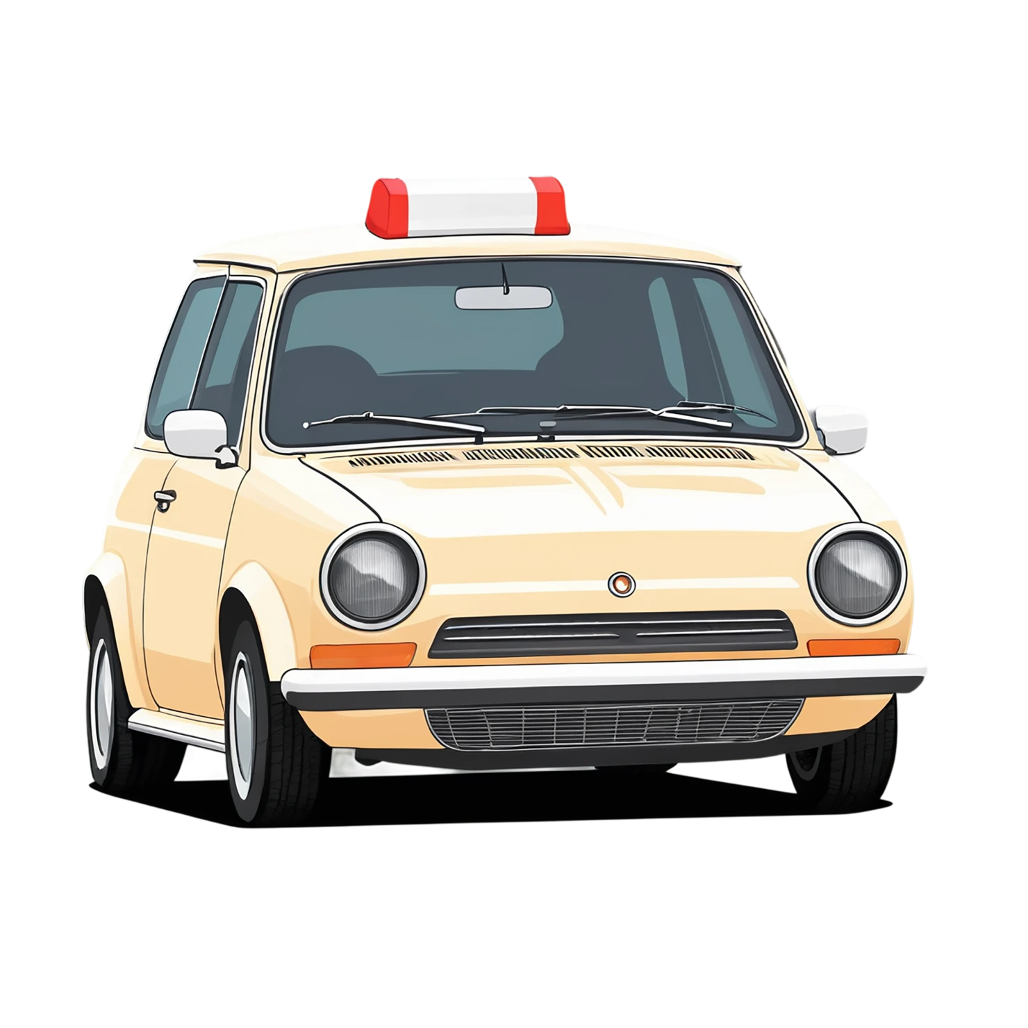 Car Cute sticker isolated on transparent background #14257