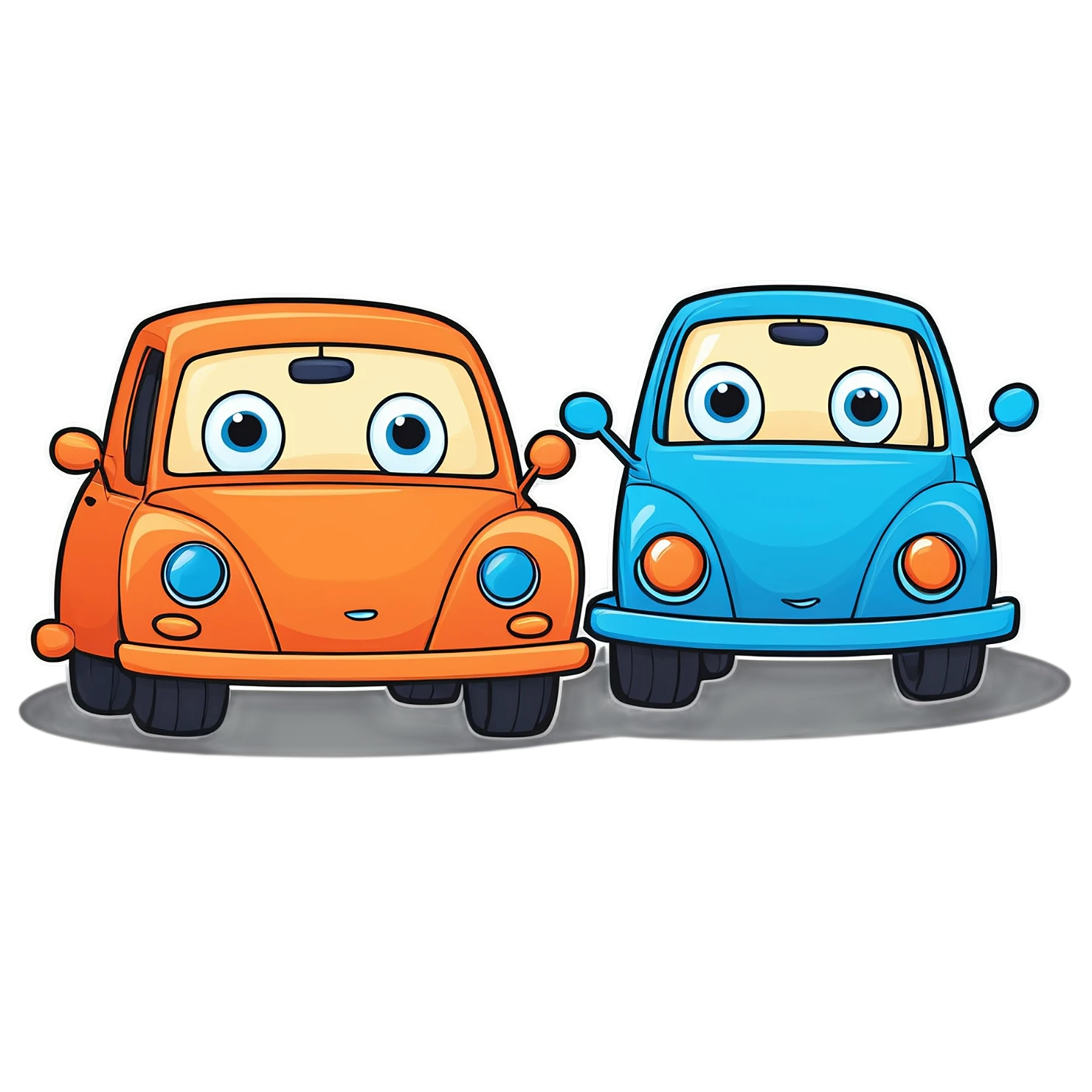 Car Cute sticker isolated on transparent background #14261