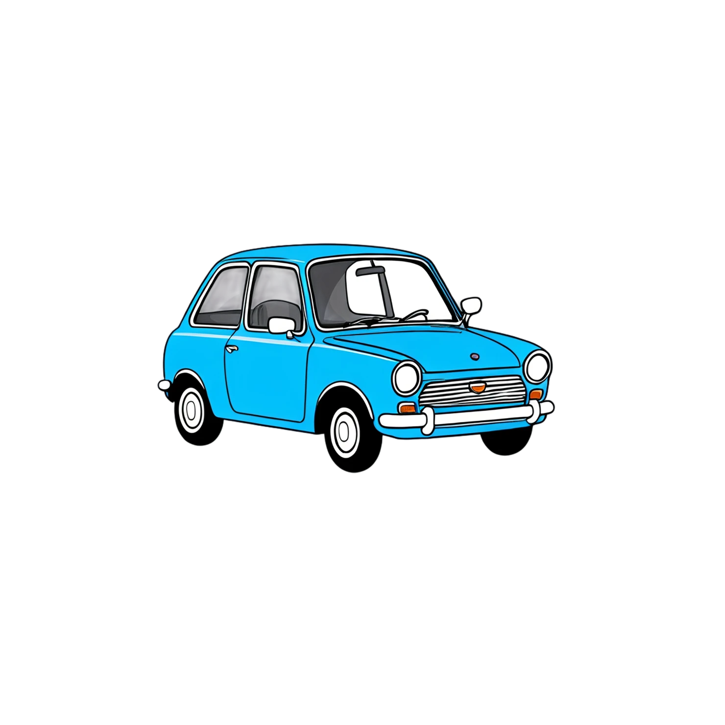 Car Cute sticker isolated on transparent background #14264